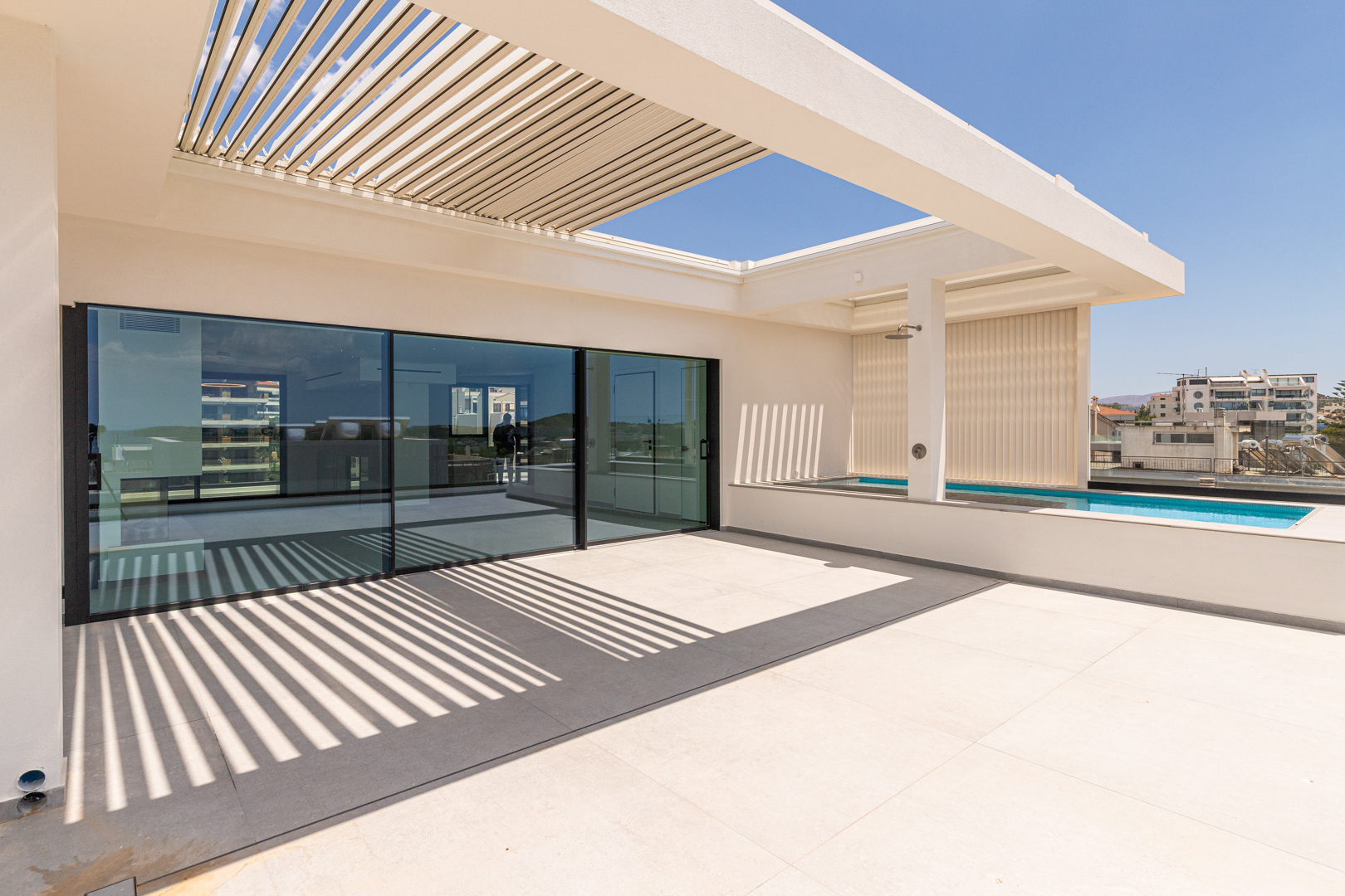 Luxury penthouse duplex with heated pool & sea views
