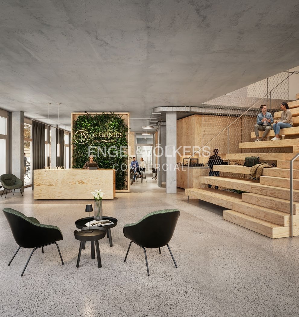 Büro mit Glasfaser und Dachterrasse