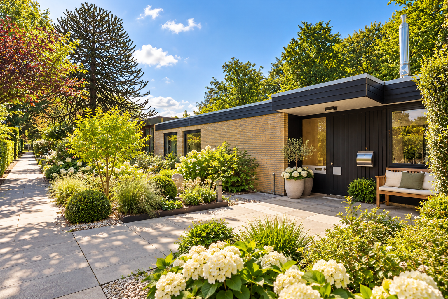 Privates Refugium im Grünen – Bungalow mit besonderem Charme [AI-modified]