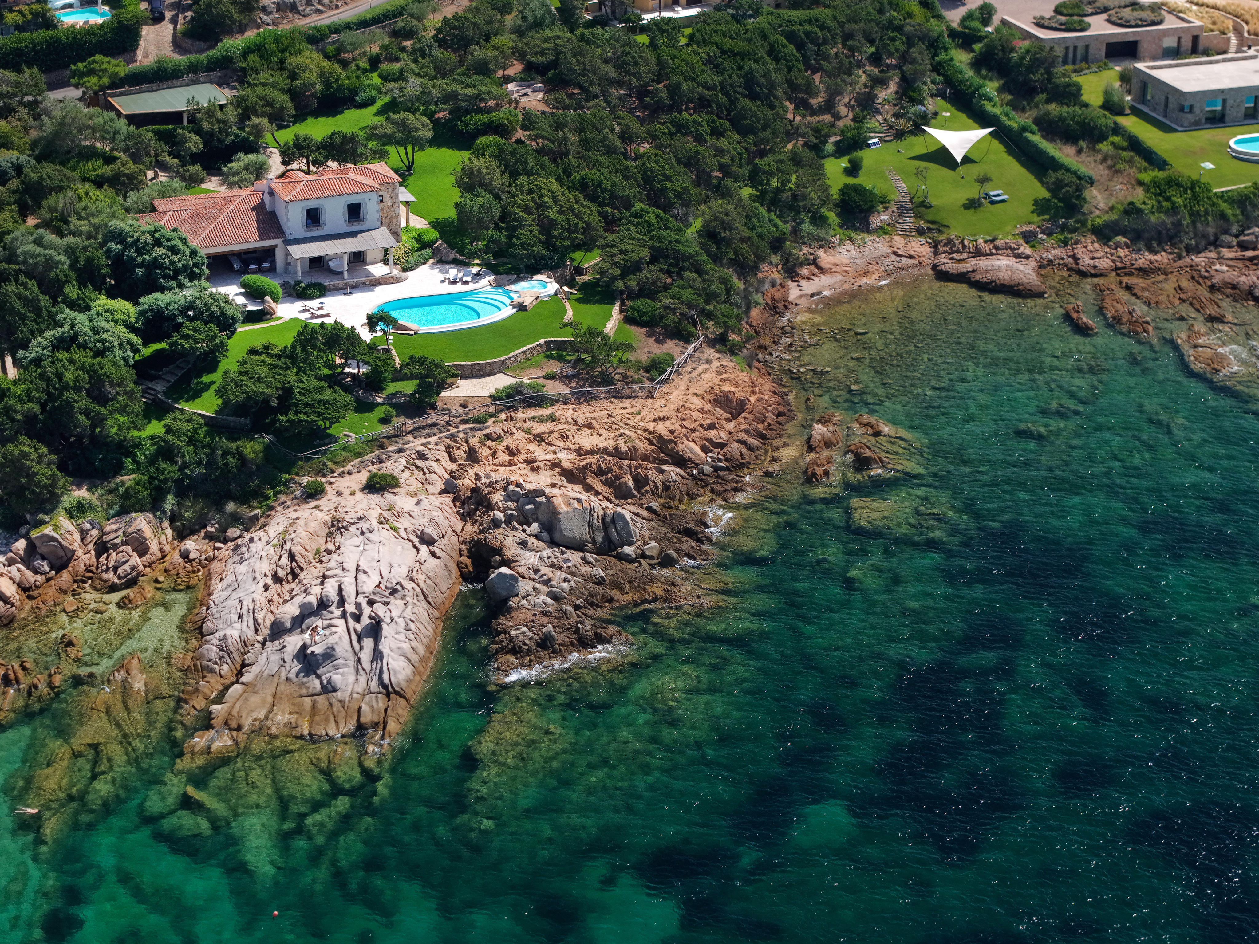 Villa Ninfa | Rare Waterfront Estate with Sandy Cove Access