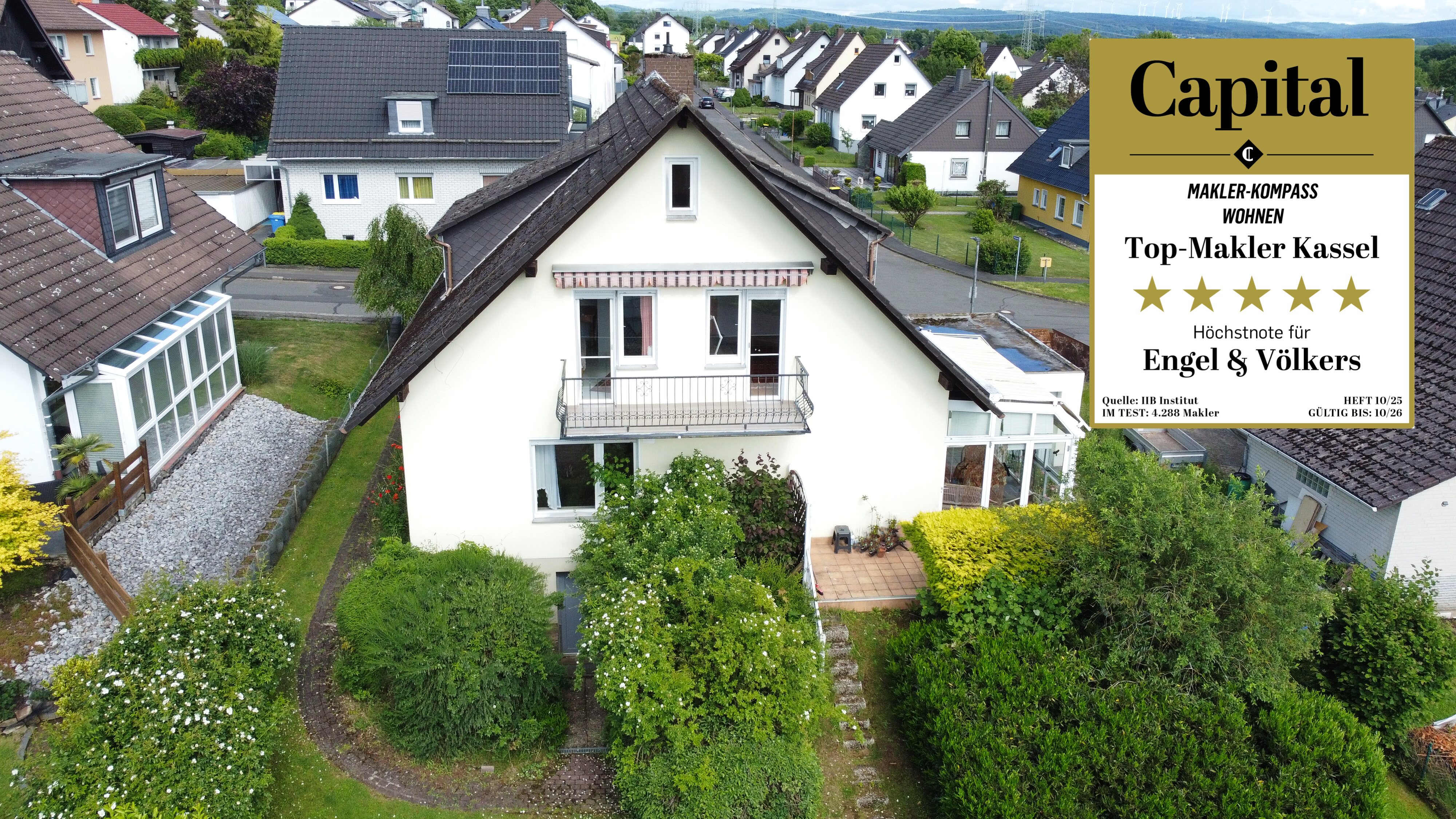 Familienhaus mit Wintergarten, Herkulesblick und traumhaftem Garten in Landwehrhagen