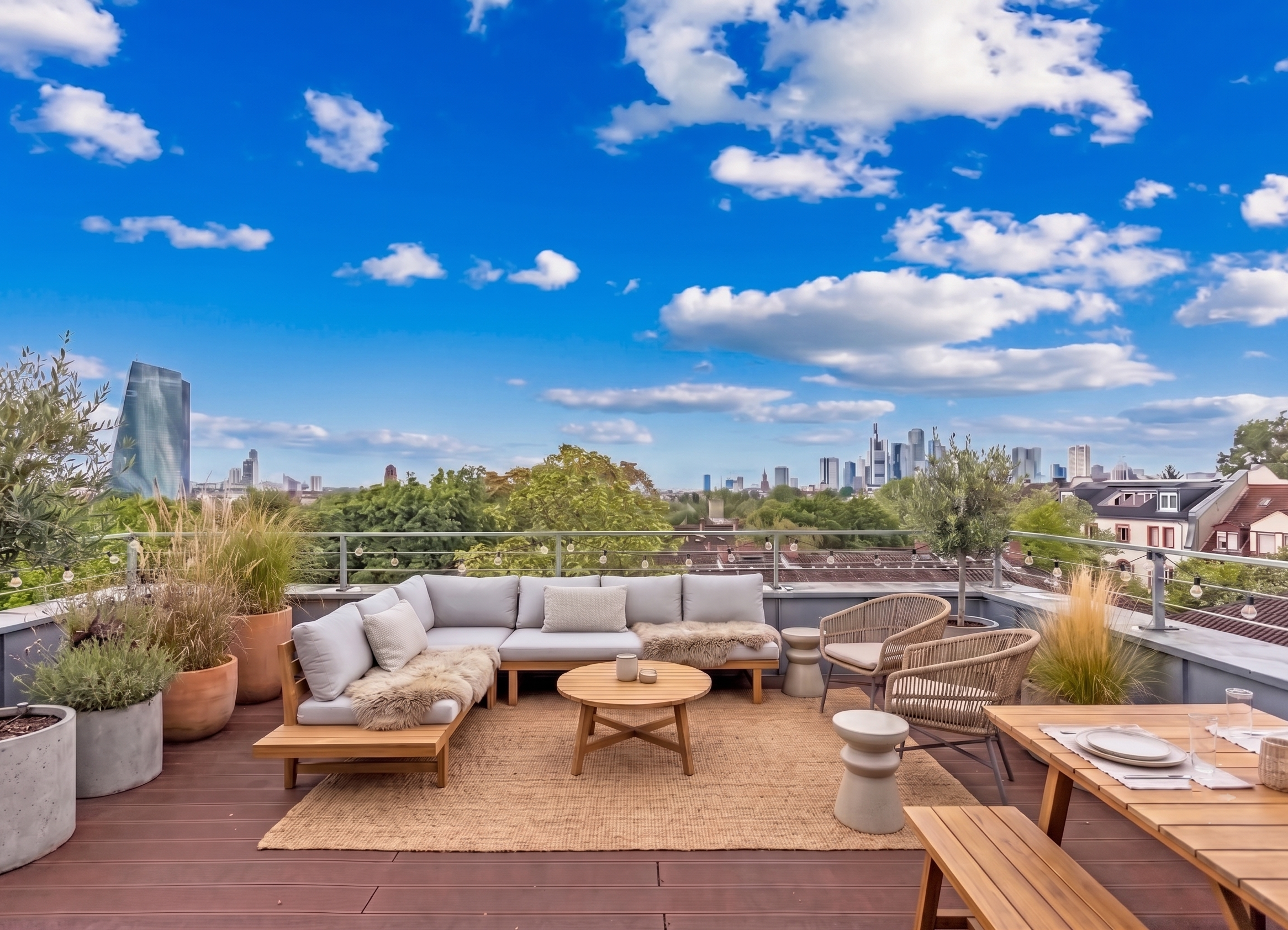 Exceptional loft apartment with gallery, roof terrace and skyline view in a sought-after location
