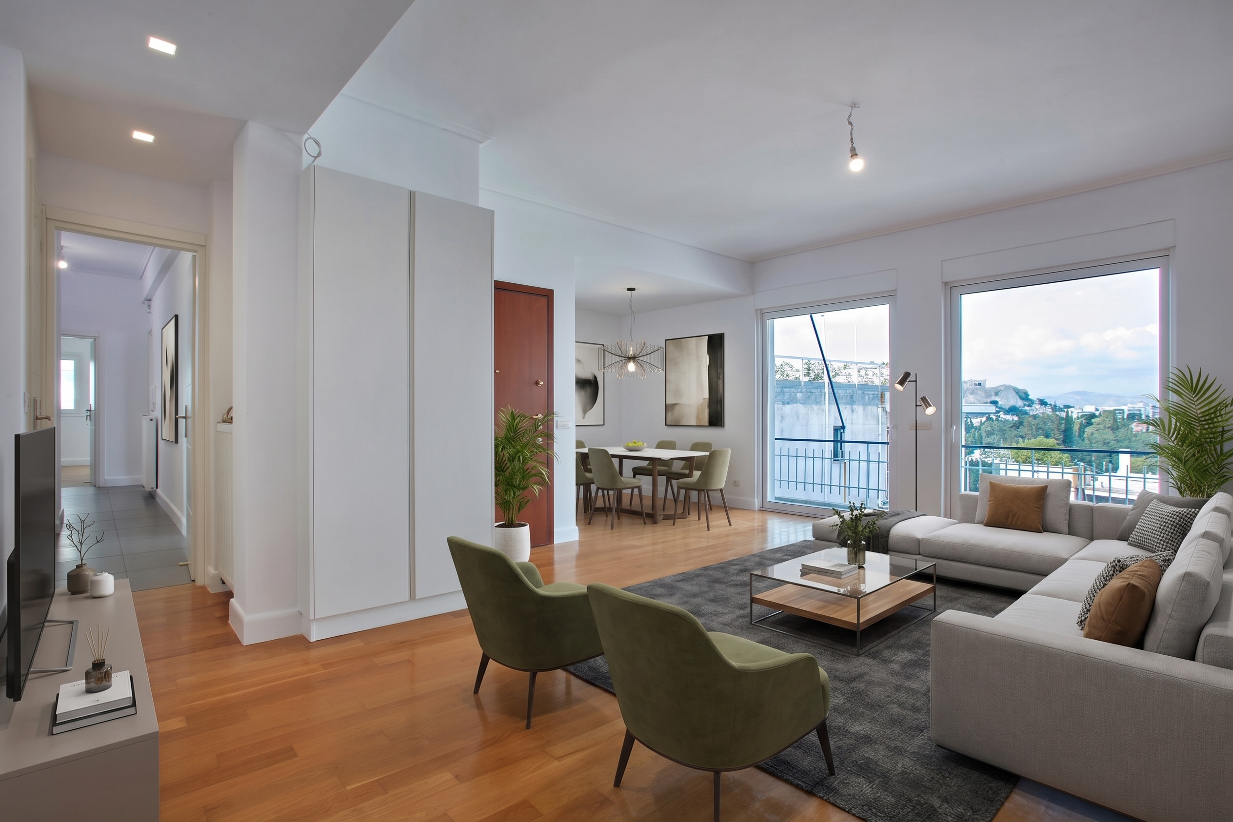 Acropolis view apartment at Kallimarmaro [AI-modified]