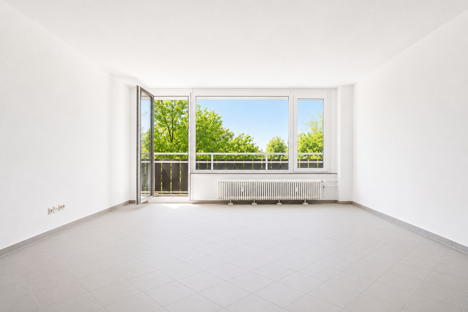 Bright city apartment with southwest balcony & underground parking space