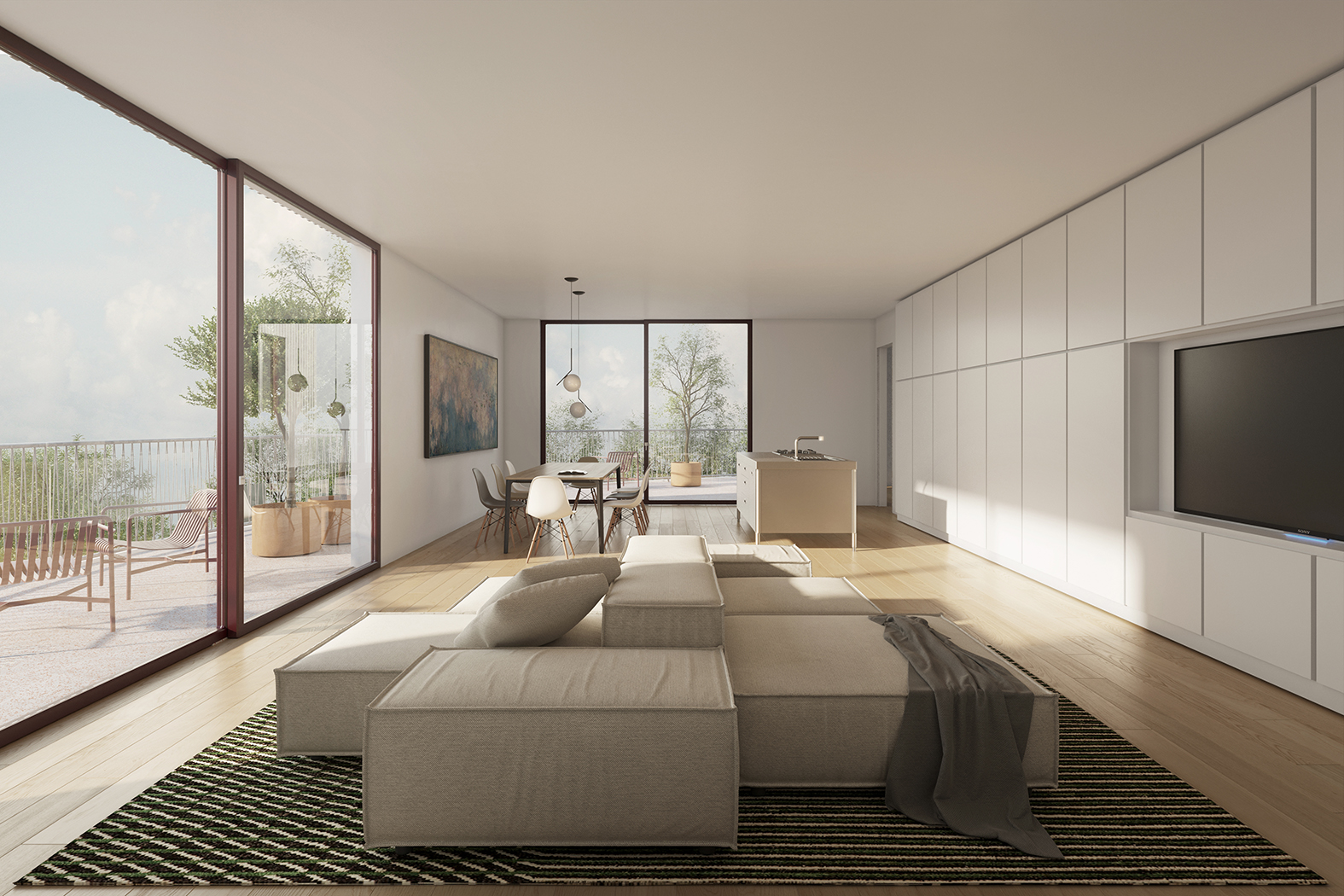 Die Zukunft in Treviso: neu errichtetes Penthouse