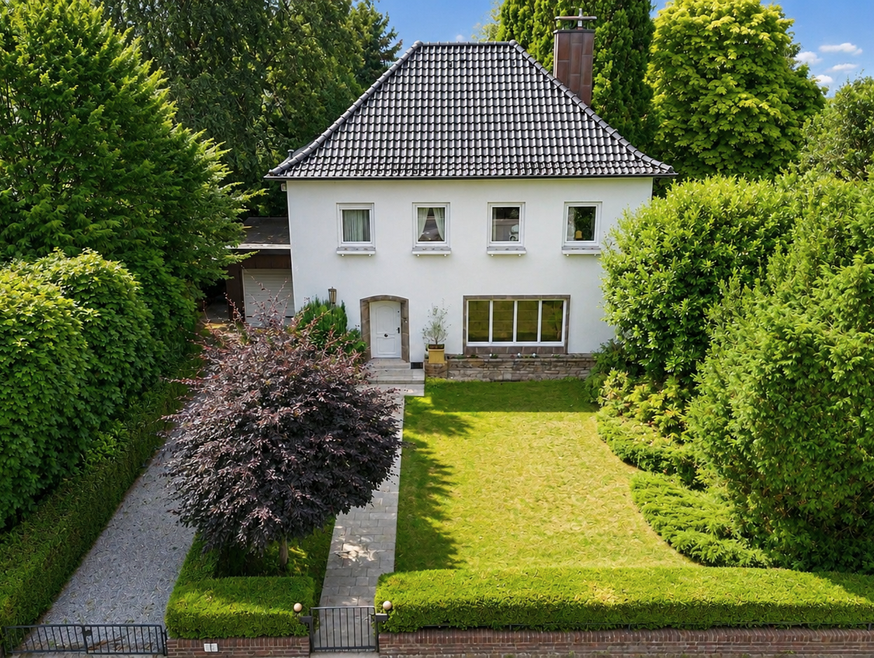 Zeitlose Eleganz auf außergewöhnlichem Grundstück – Fabrikantenvilla mit Charakter in Hilden - Ost