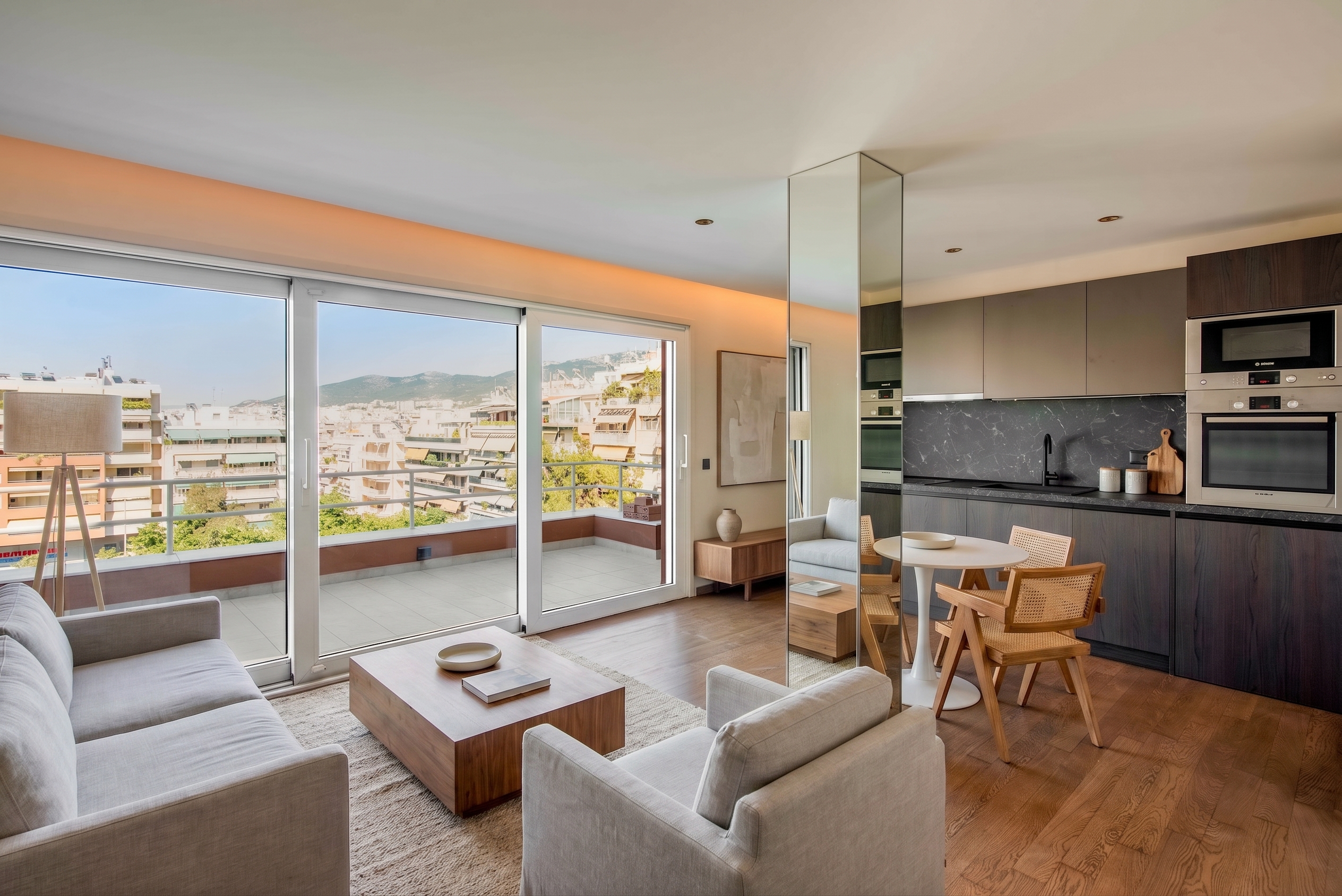 Luxury renovated penthouse  48 sq.m. with panoramic views over Pangrati