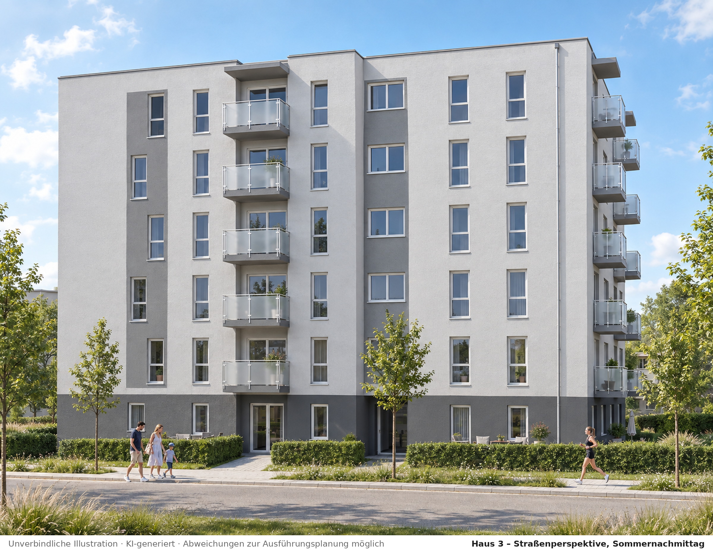 Modernes Wohnen mit Südost-Balkon: Attraktive 2-Zimmer-Neubauwohnung
