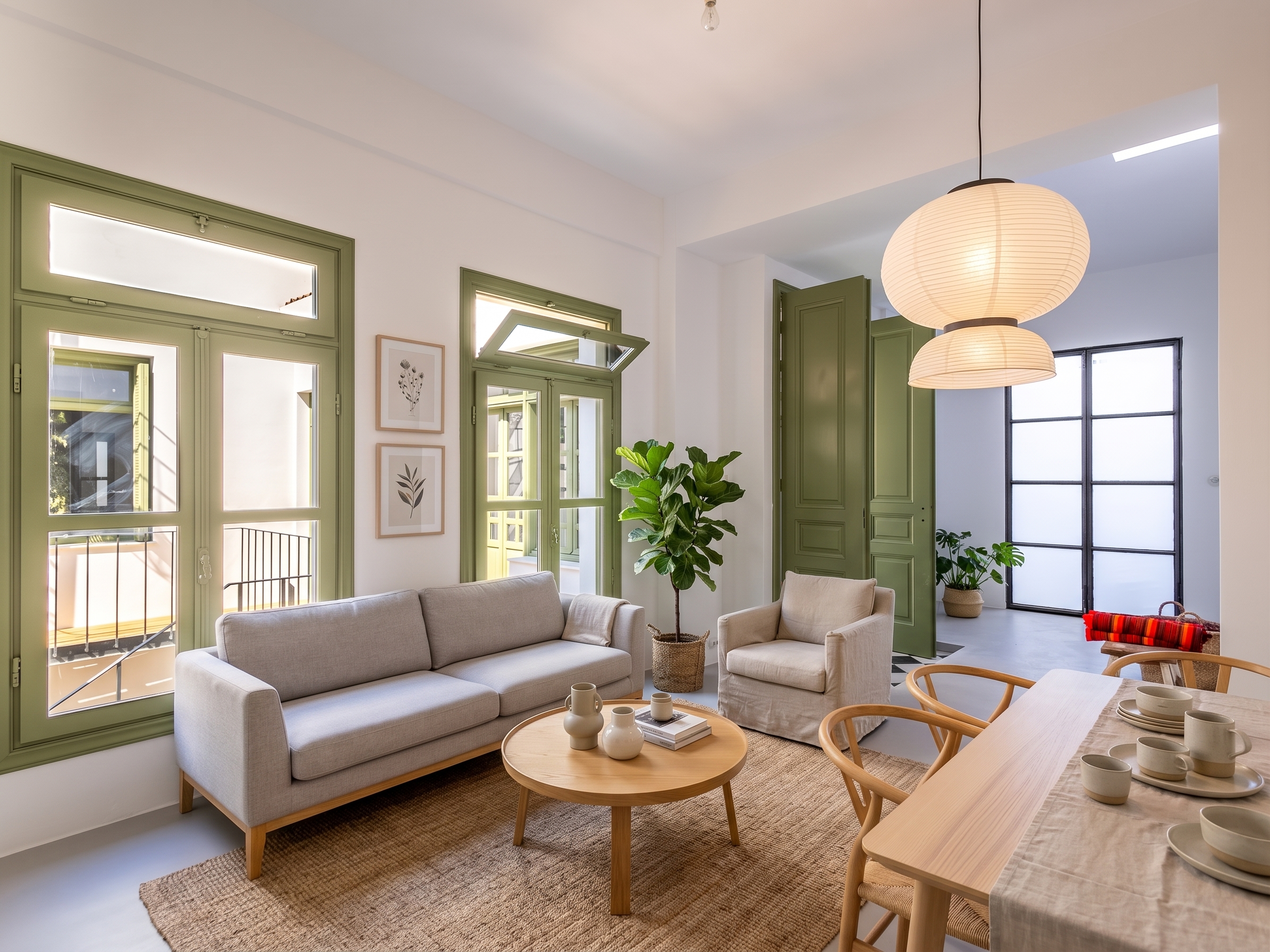 Listed residence in Neapoli featuring private courtyard & rooftop terrace with sea views [AI-modified]