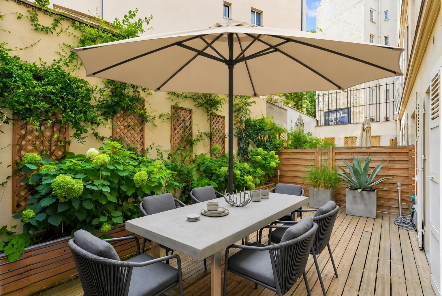 Paris 7th - Champs de Mars - 2-bedroom apartment with 33 m² terrace [AI-modified]
