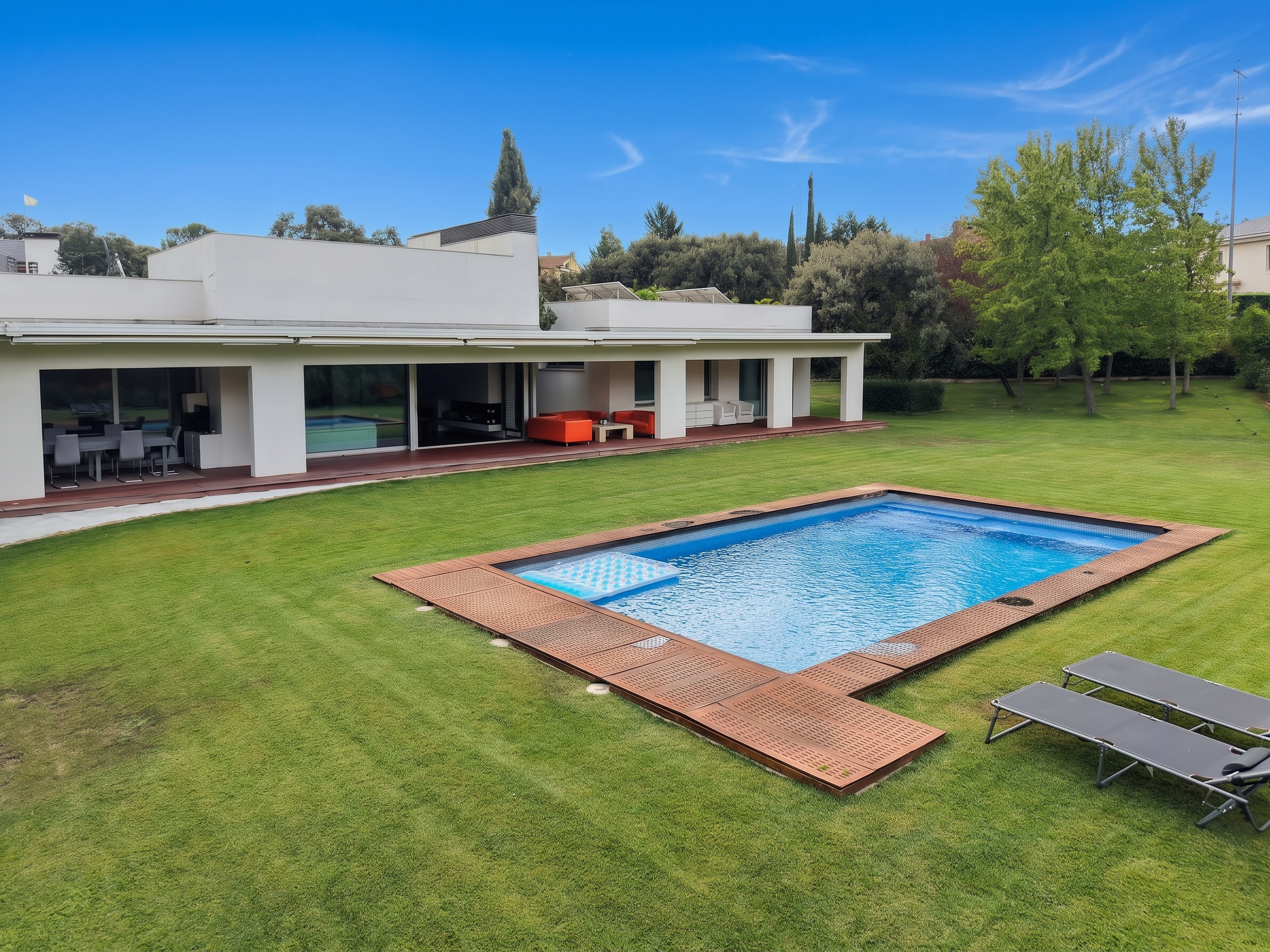 Spectacular modern-design detached single-story villa in Ciudalcampo [AI-modified]