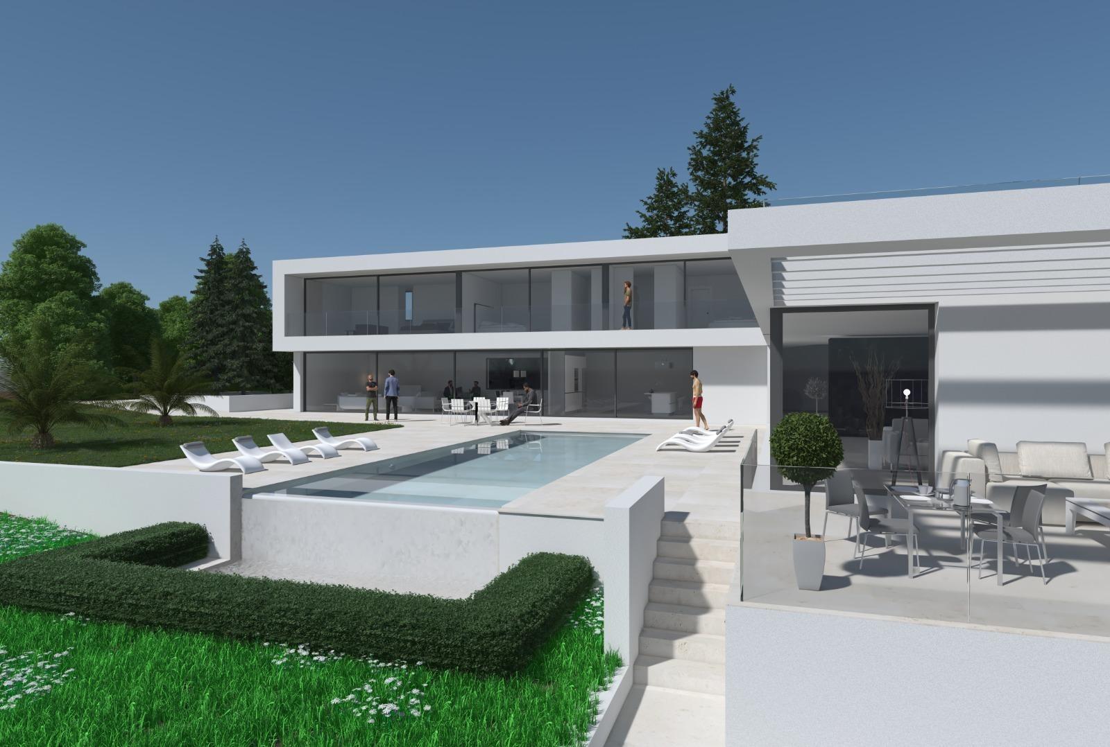 New build: avant-garde designed detached villa in Ciudalcampo