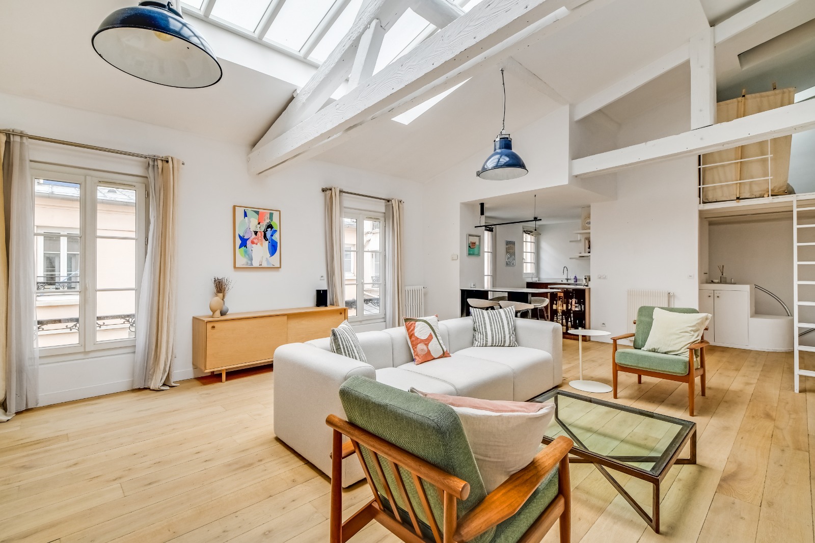 Paris 11th - Folie-Méricourt - Loft - 2 Bedrooms - 4m ceiling height