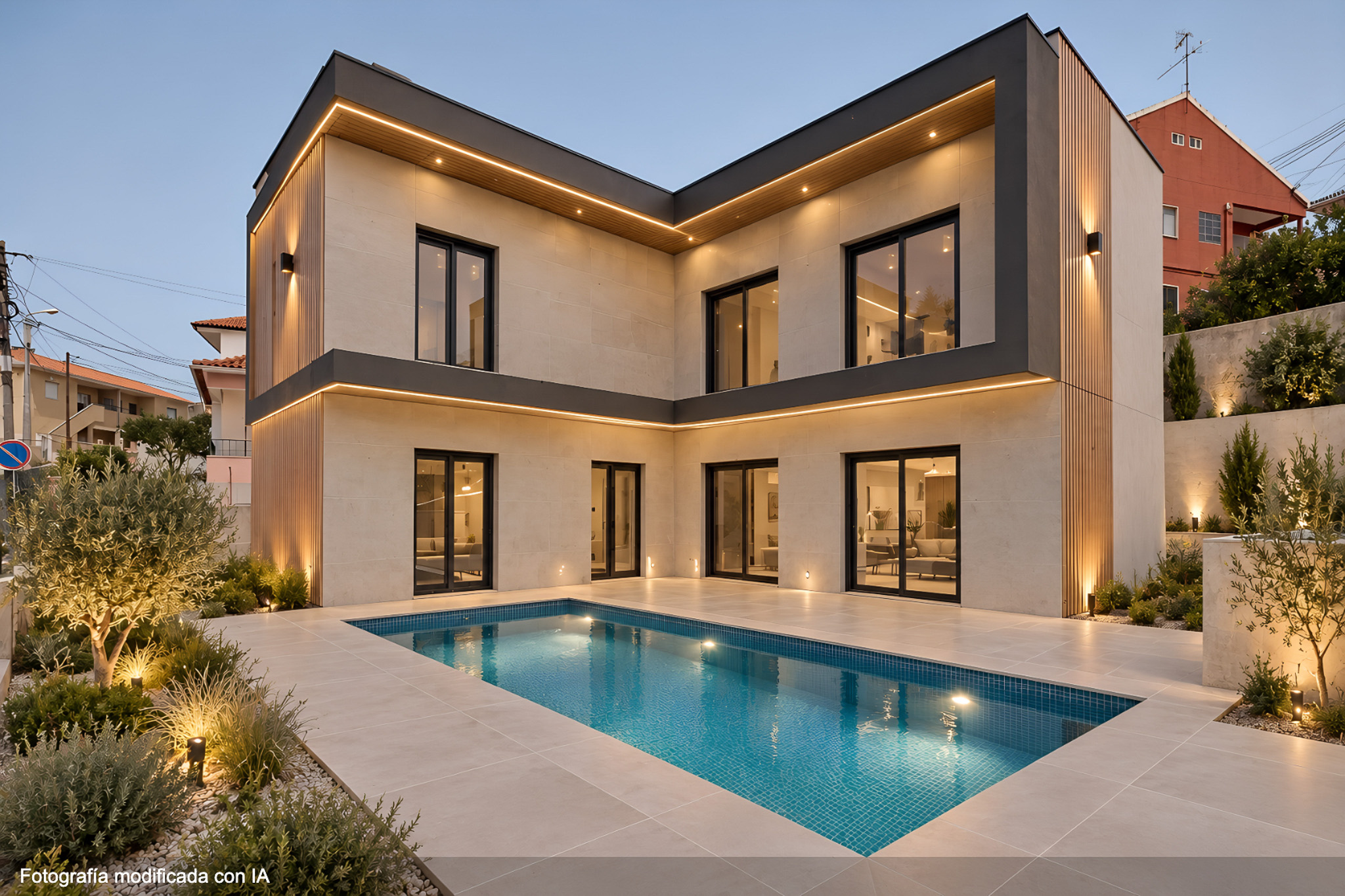 Contemporary 4-Bedroom Home with Pool
