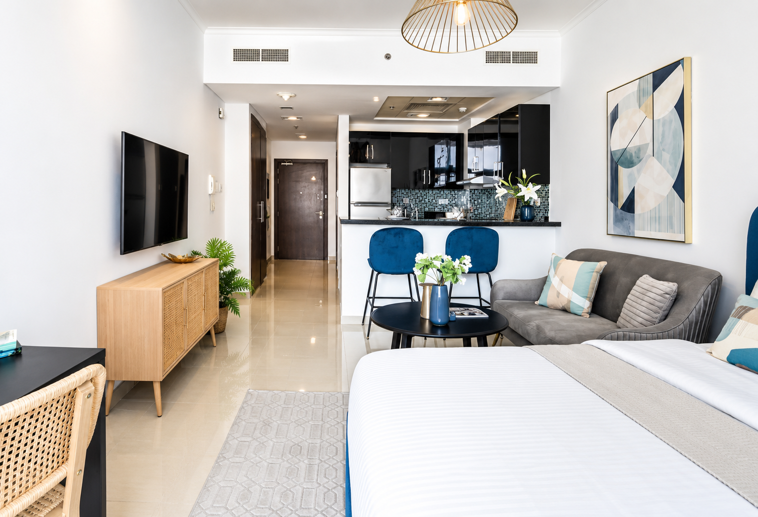 Short Term | Partial Water View | High Floor