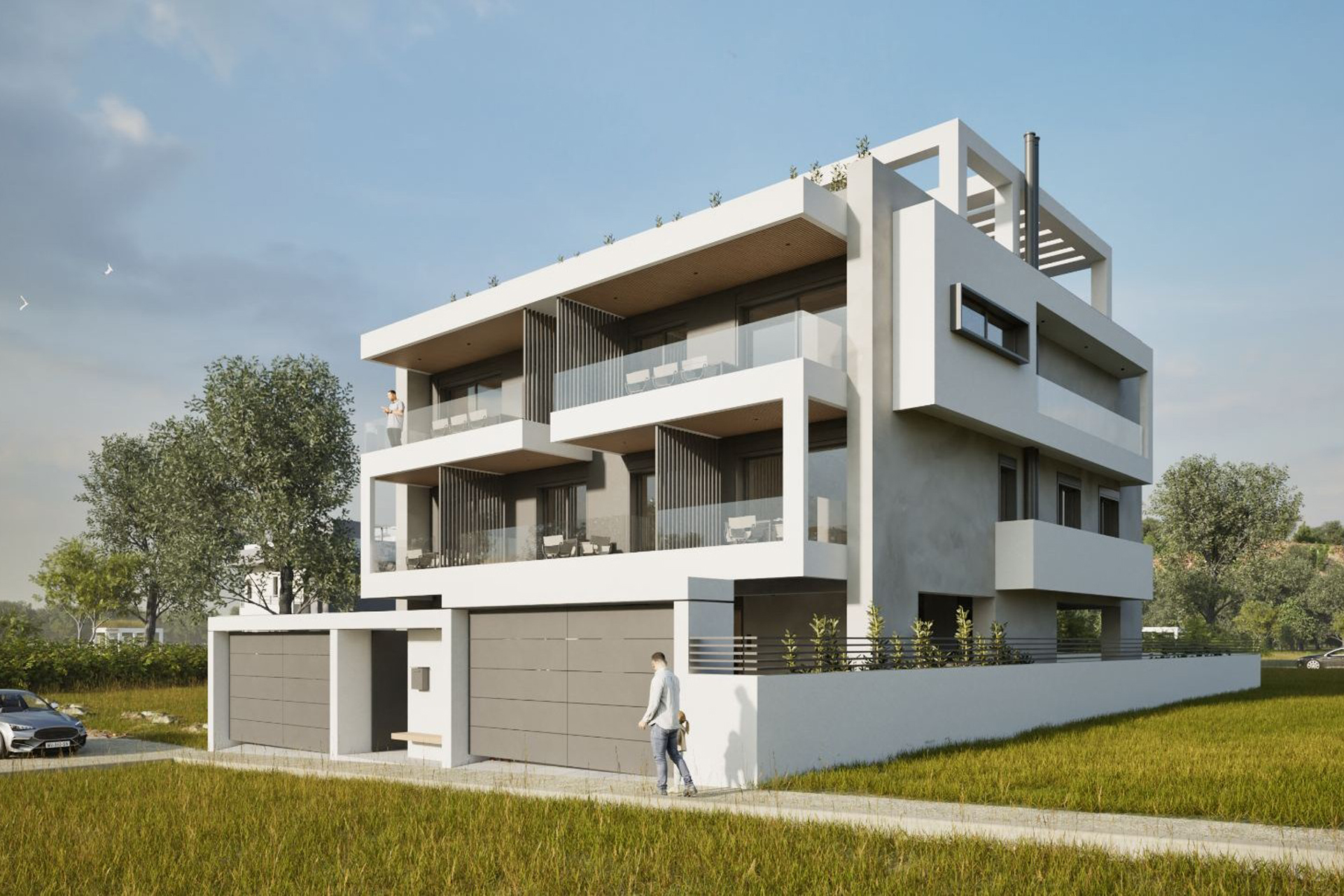 Newly built one-bedroom apartment in Dionysos, Thermi extension