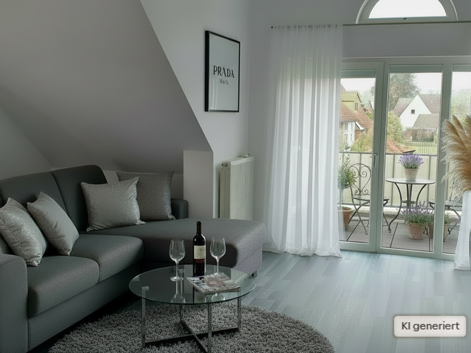 Gepflegte Dachgeschosswohnung: 3-Zimmer-Wohnung mit Blick auf die Marienburg