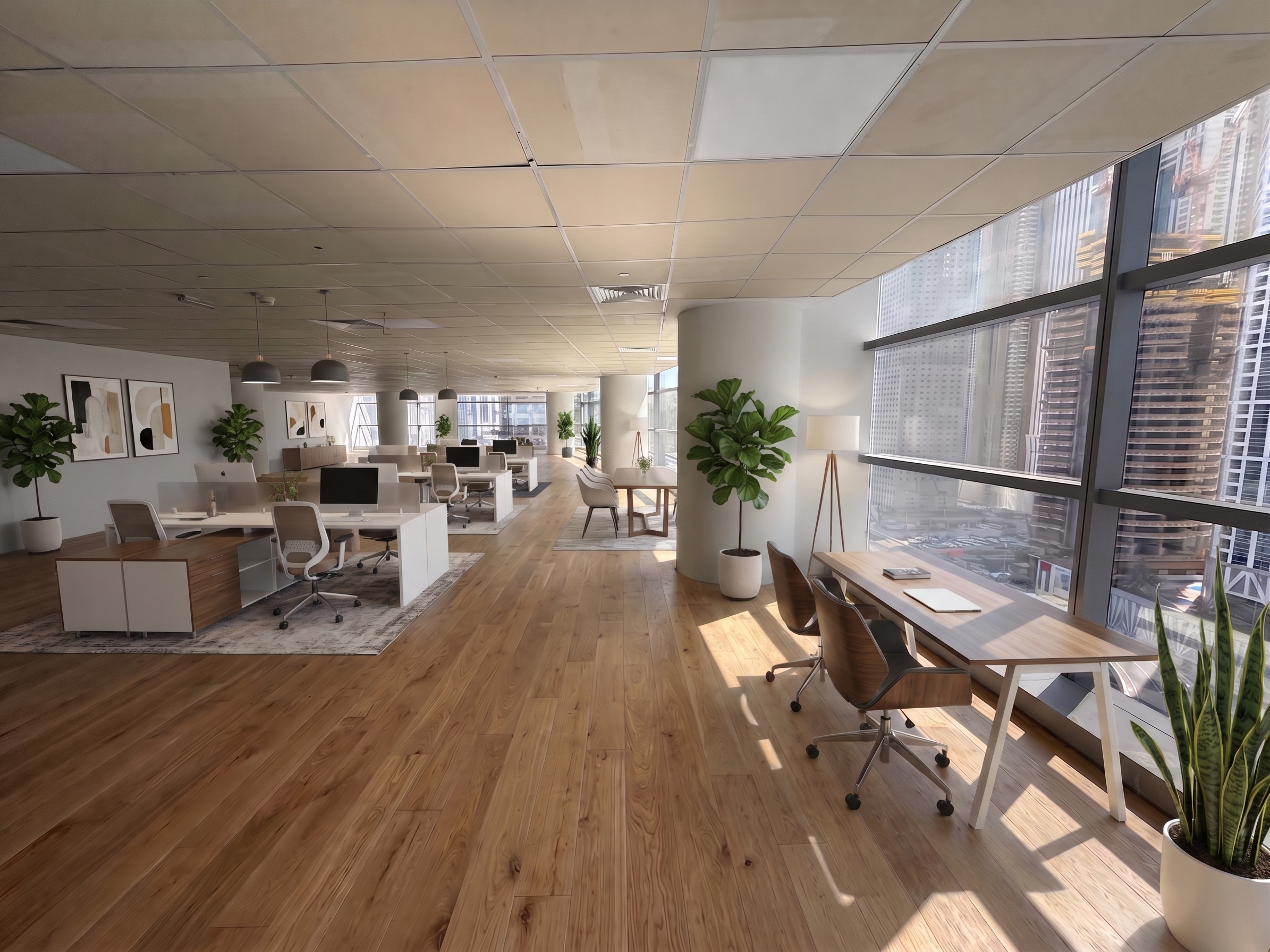 Professional Office with Generous Open Workspace