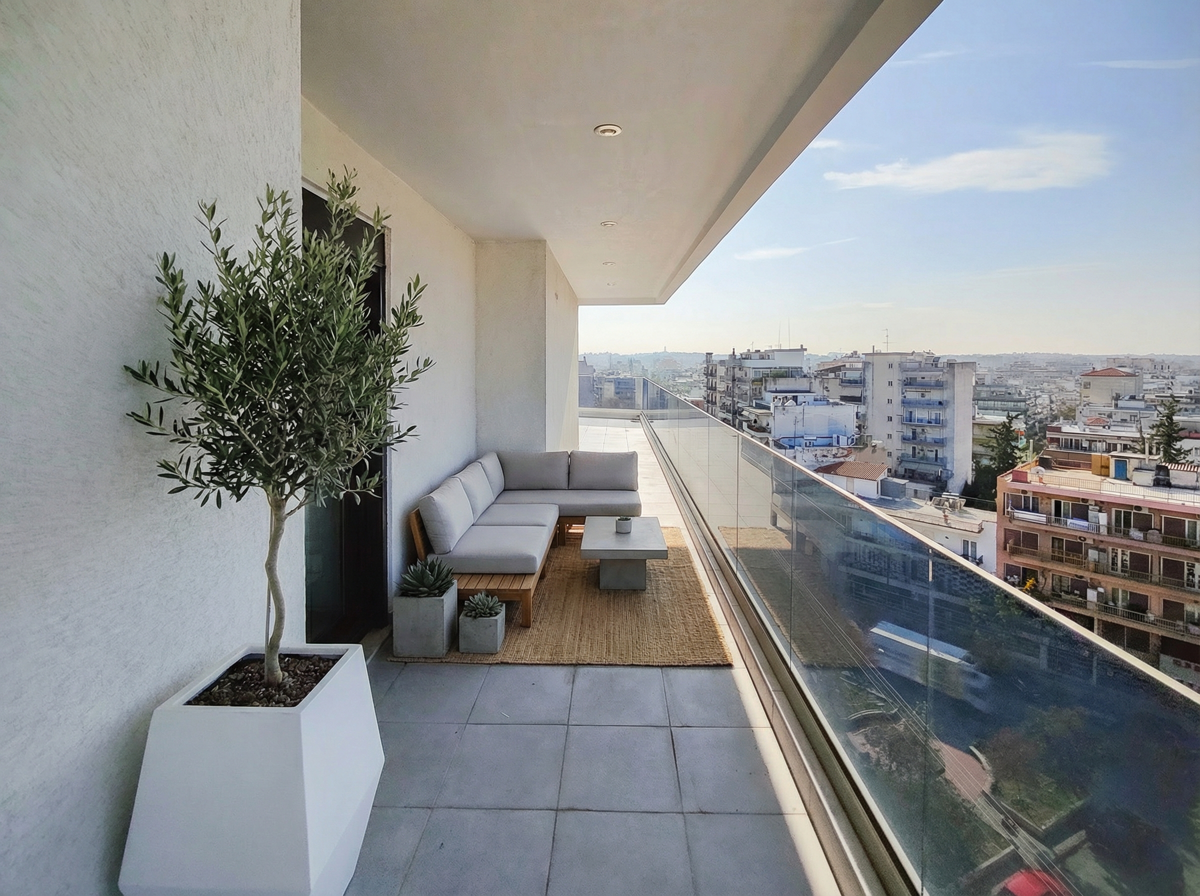 Luxury maisonette with panoramic view in Toumpa [AI-modified]