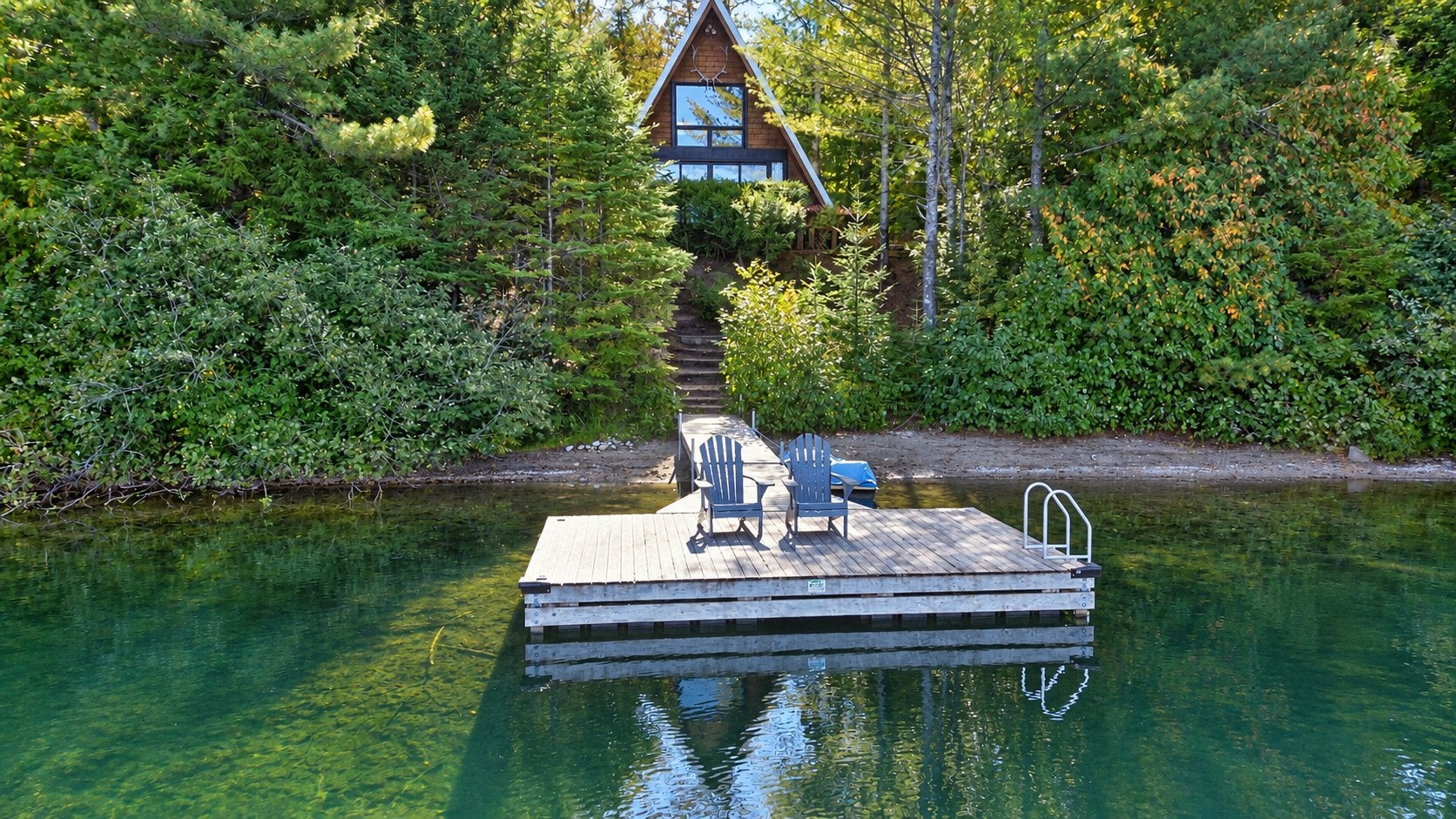 Charming waterfront A-frame