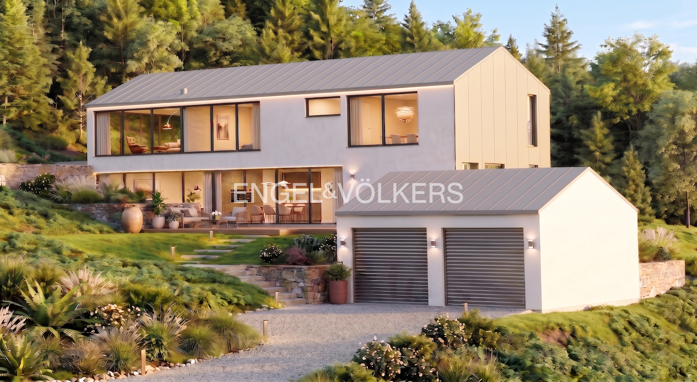 Seltene Gelegenheit mit Donaublick: Grundstück mit Baugenehmigung für ein Architektenhaus