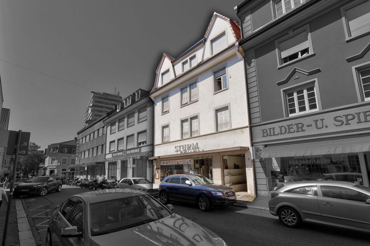 Lörrach-Zentrum: Altbaujuwel mit großzügiger Gewerbefläche