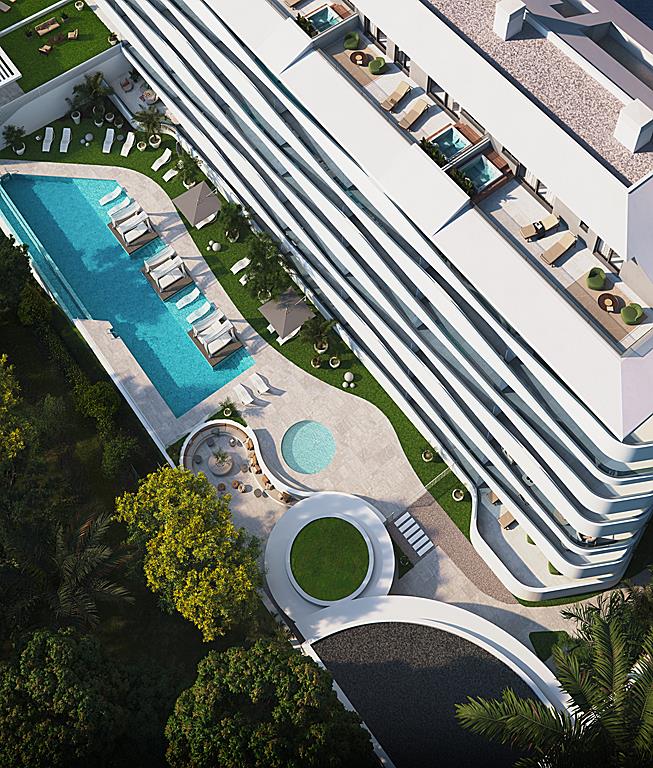 Luxuriöses Apartment mit 3 Schlafzimmern und großer Terrasse in ruhiger Lage nahe der Stadt