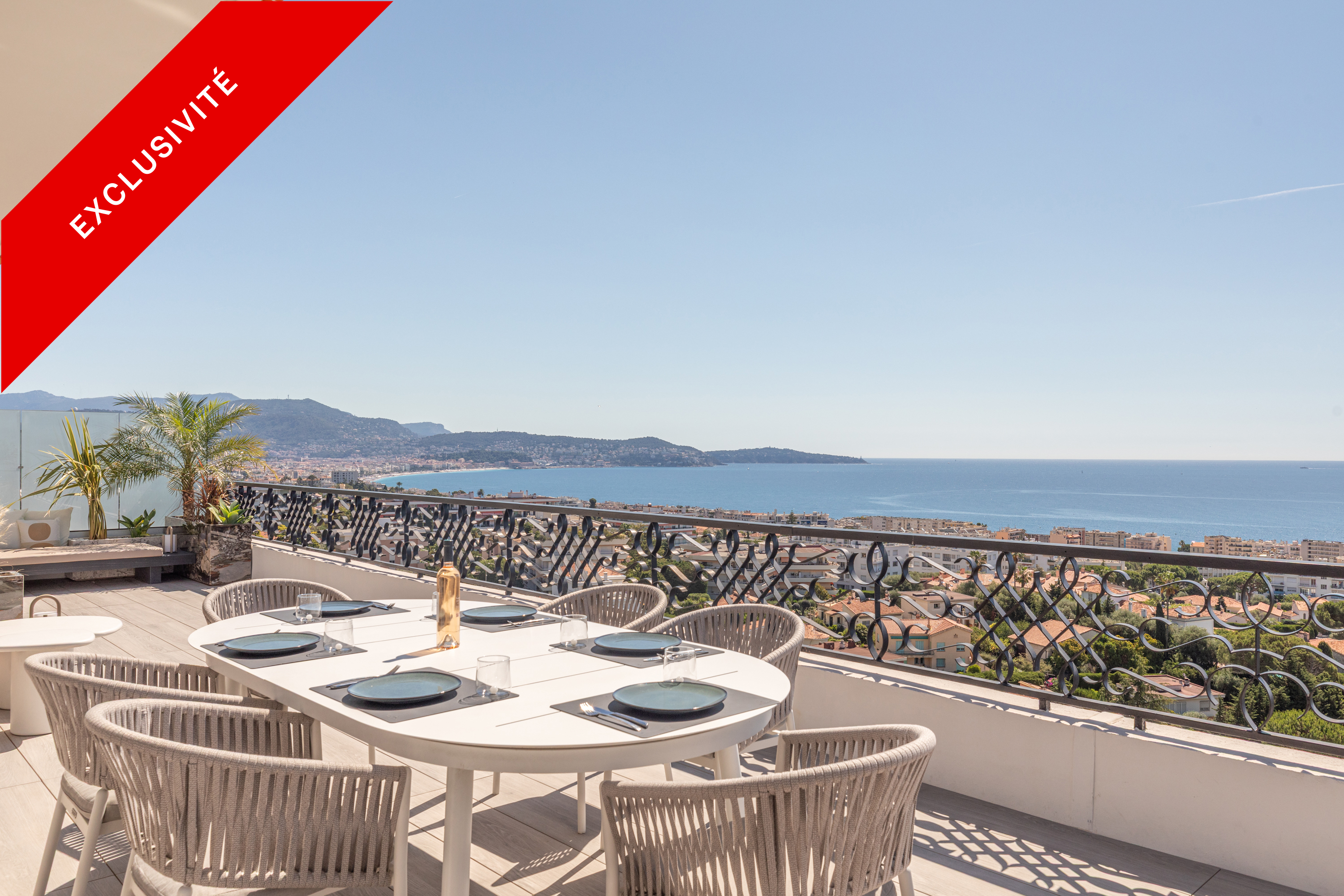 Nice West – Exceptional penthouse with panoramic sea view