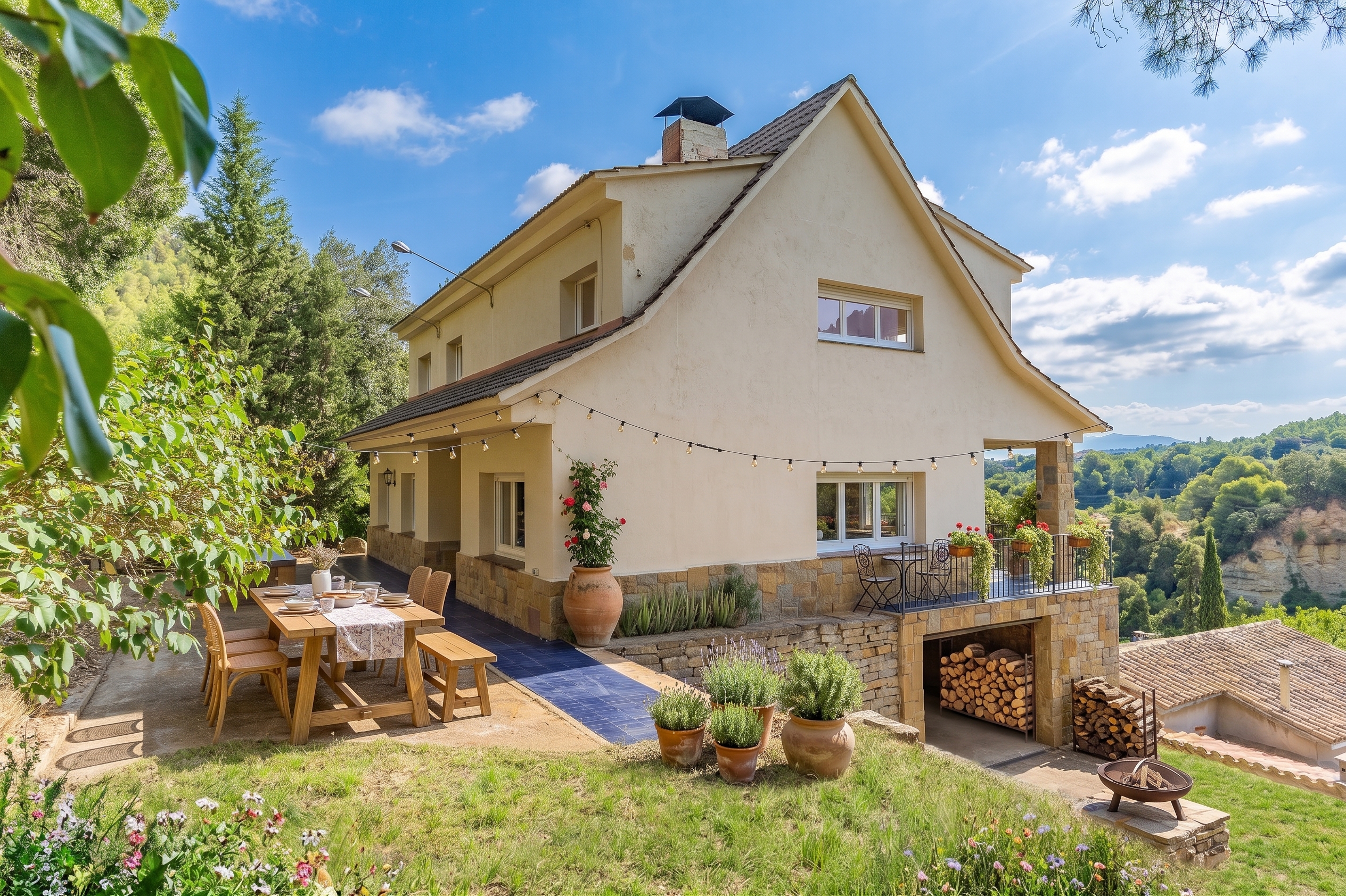 Exclusive house with views of Montserrat [AI-modified]