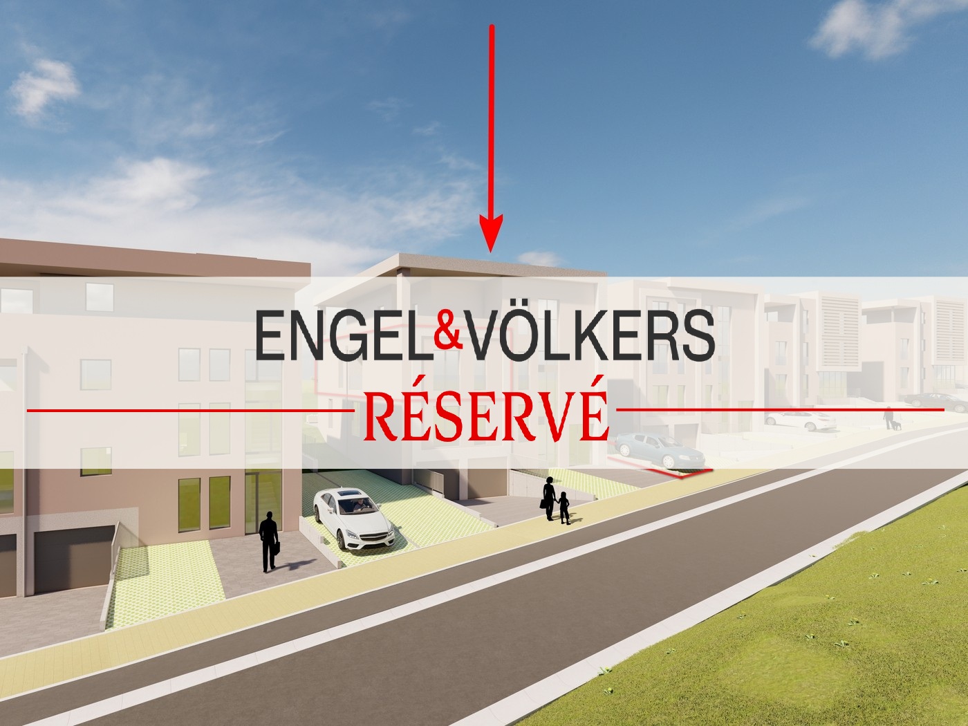 Residential building  2 Am Stenkel in Heffingen - 2-bedroom flat with loggia - Lot 3