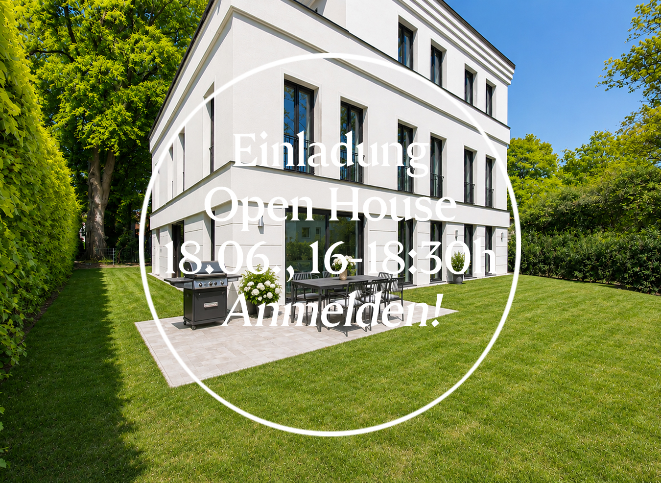 OPEN HOUSE AM 18.06.* Traumwohnung mit sonnigem Garten