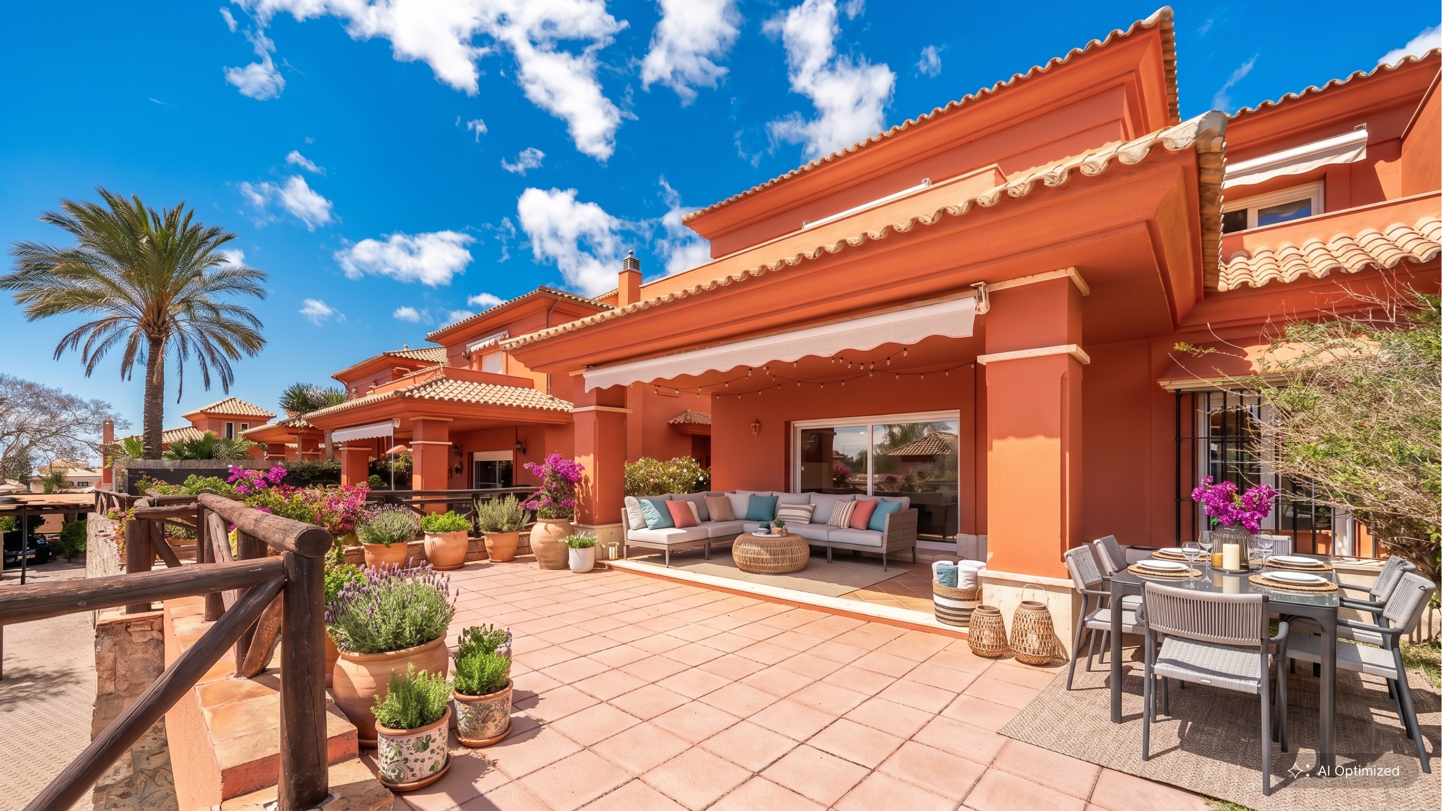 Amplia villa adosada en una urbanización cerrada en Santa Clara