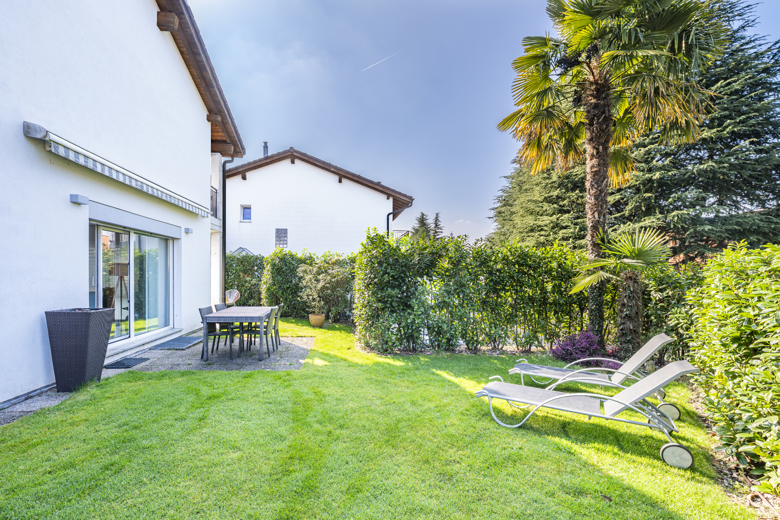 Family home with a bright garden