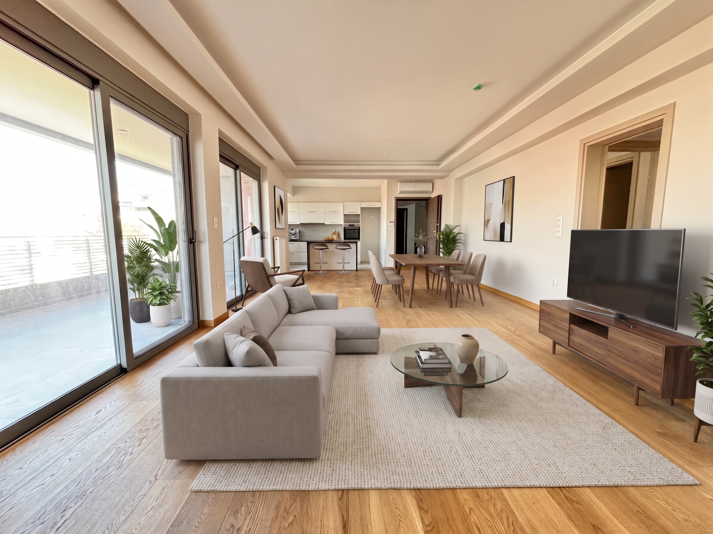 Newly built 131 sq.m. high-specification apartment [AI-modified]