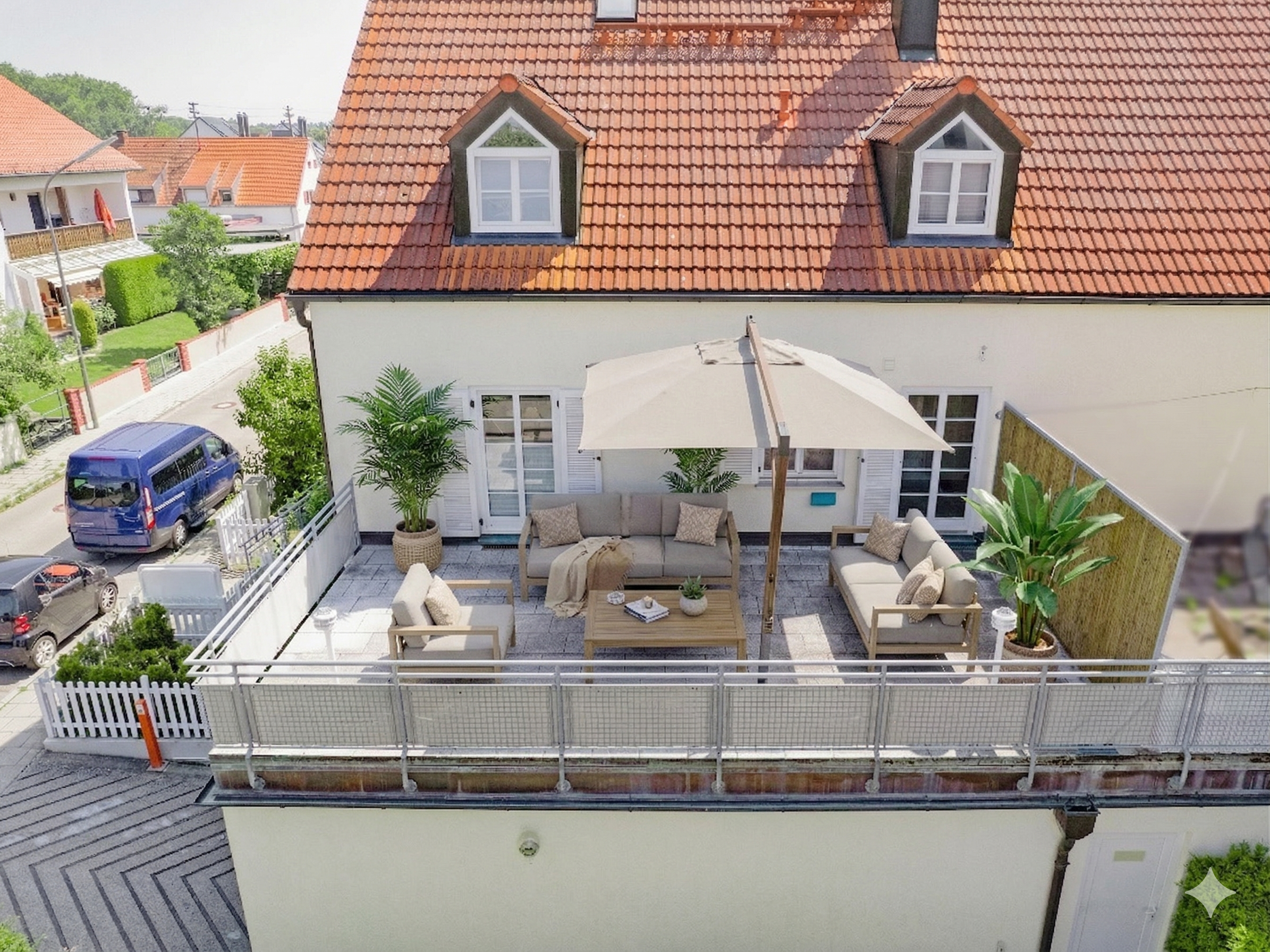 2-Zimmer-Wohnung mit Dachterrasse in ruhiger Lage