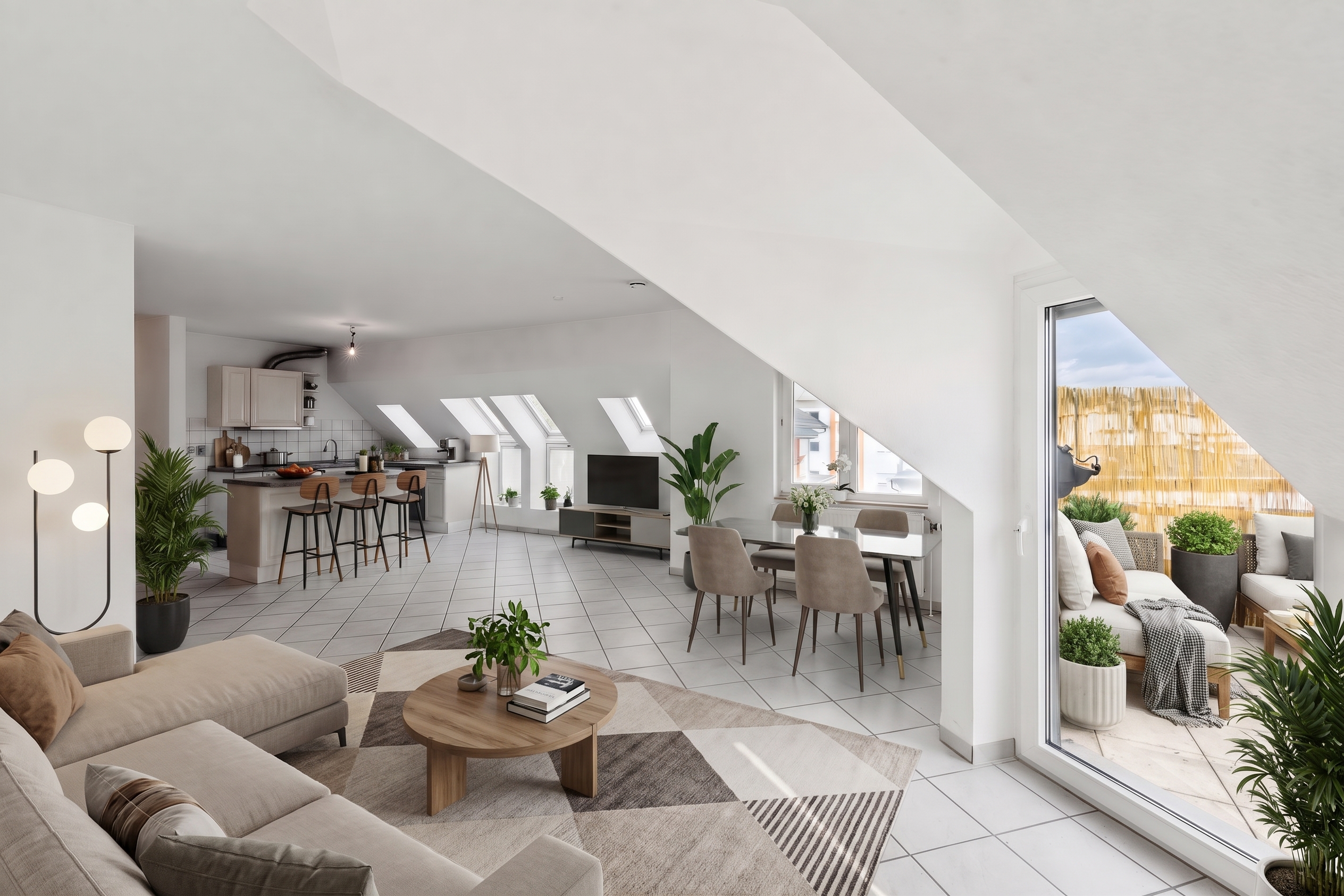 Maisonette mit Weitblick – zwischen Taunus und Skyline [KI-modifiziert]
