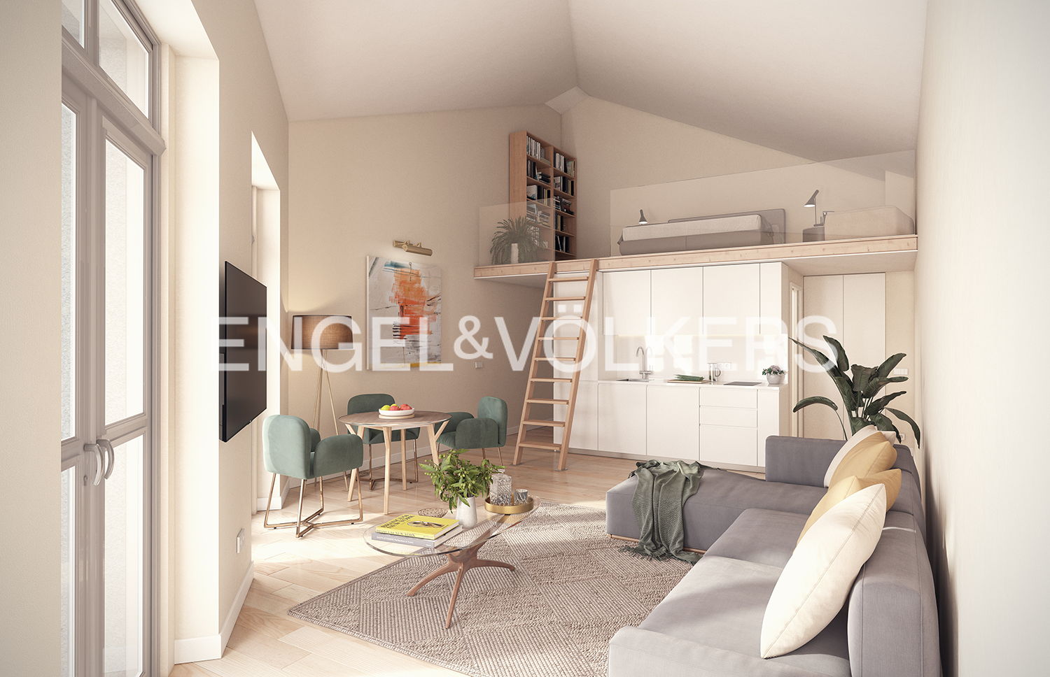 One Bedroom apartment with balcony for AL near Praça do Marquês