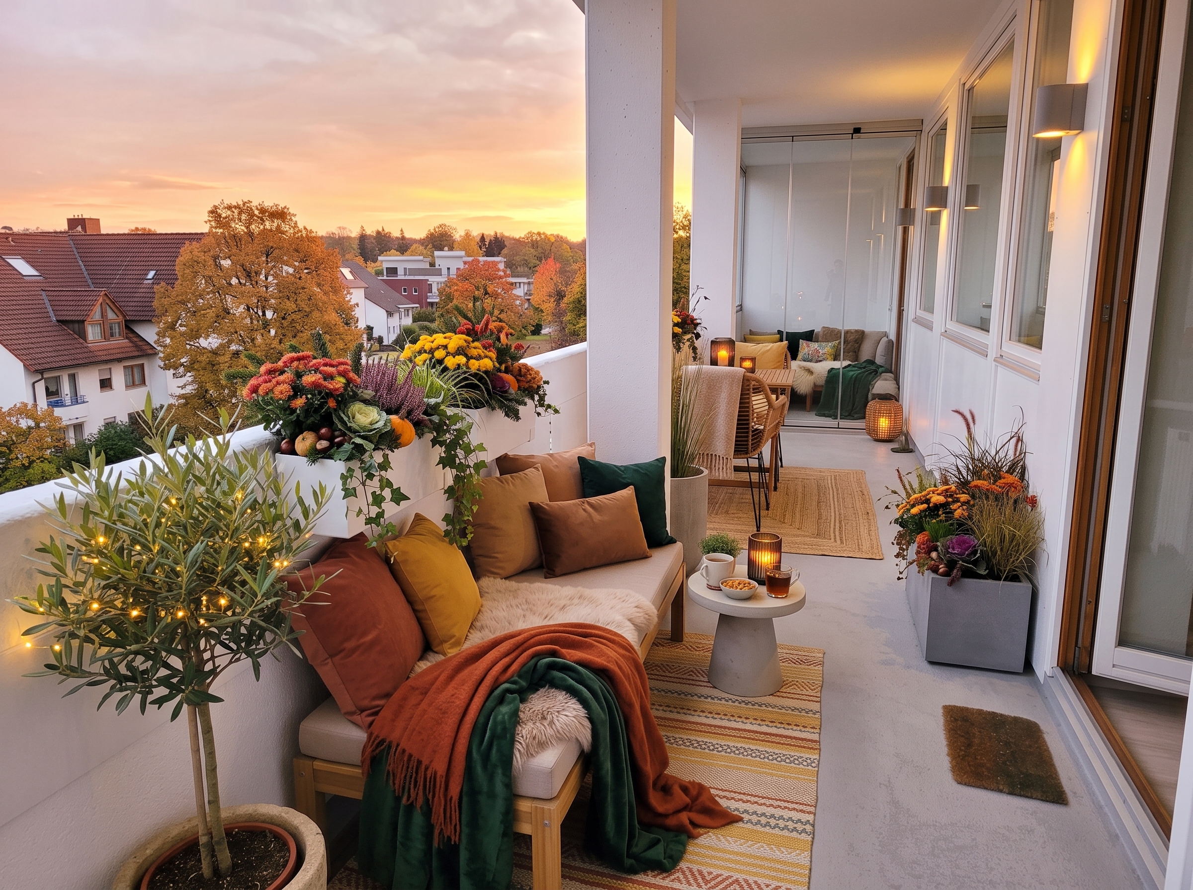 Above the rooftops of Unterhaching: Spacious 2-room dream home with panoramic terrace & Alpine views