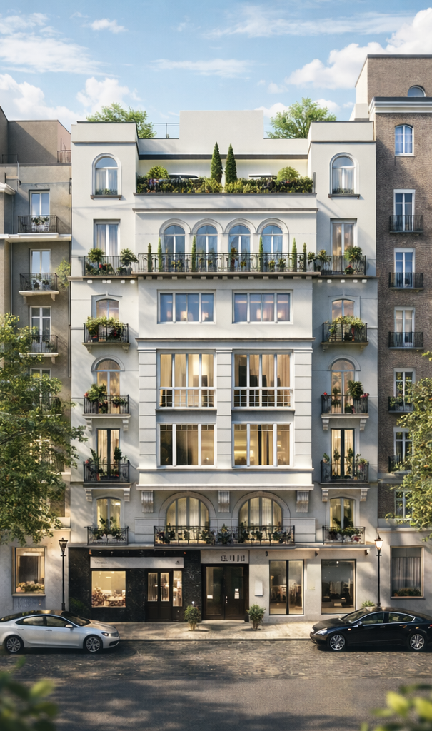 A newly built penthouse in the heart of Salamanca [AI-modified]