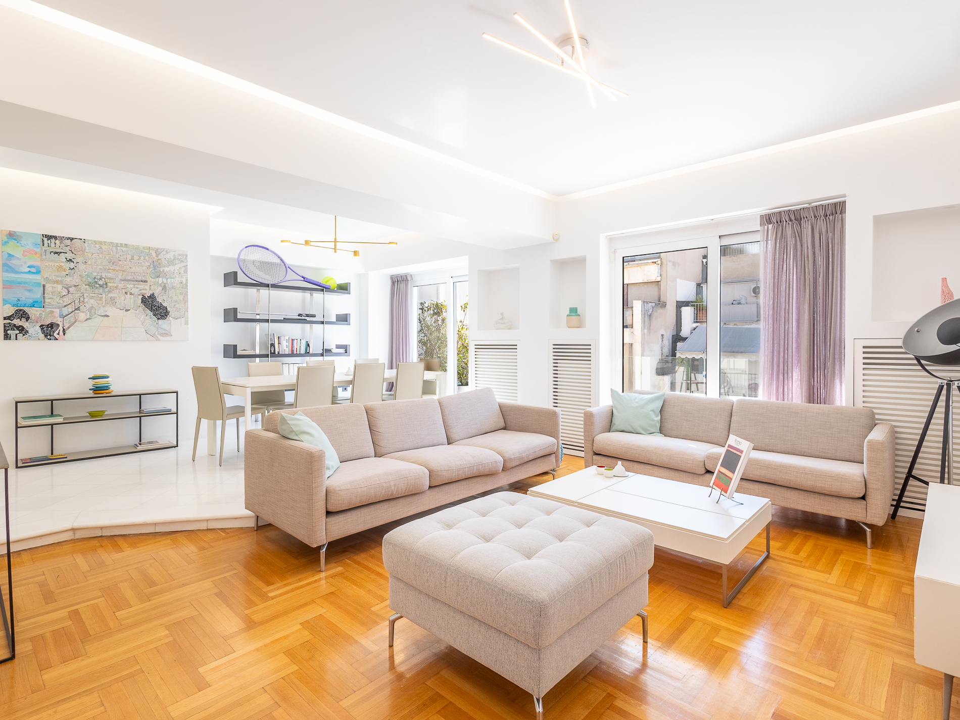 Whole-floor apartment in Kolonaki with panoramic views of Mount Lycabettus