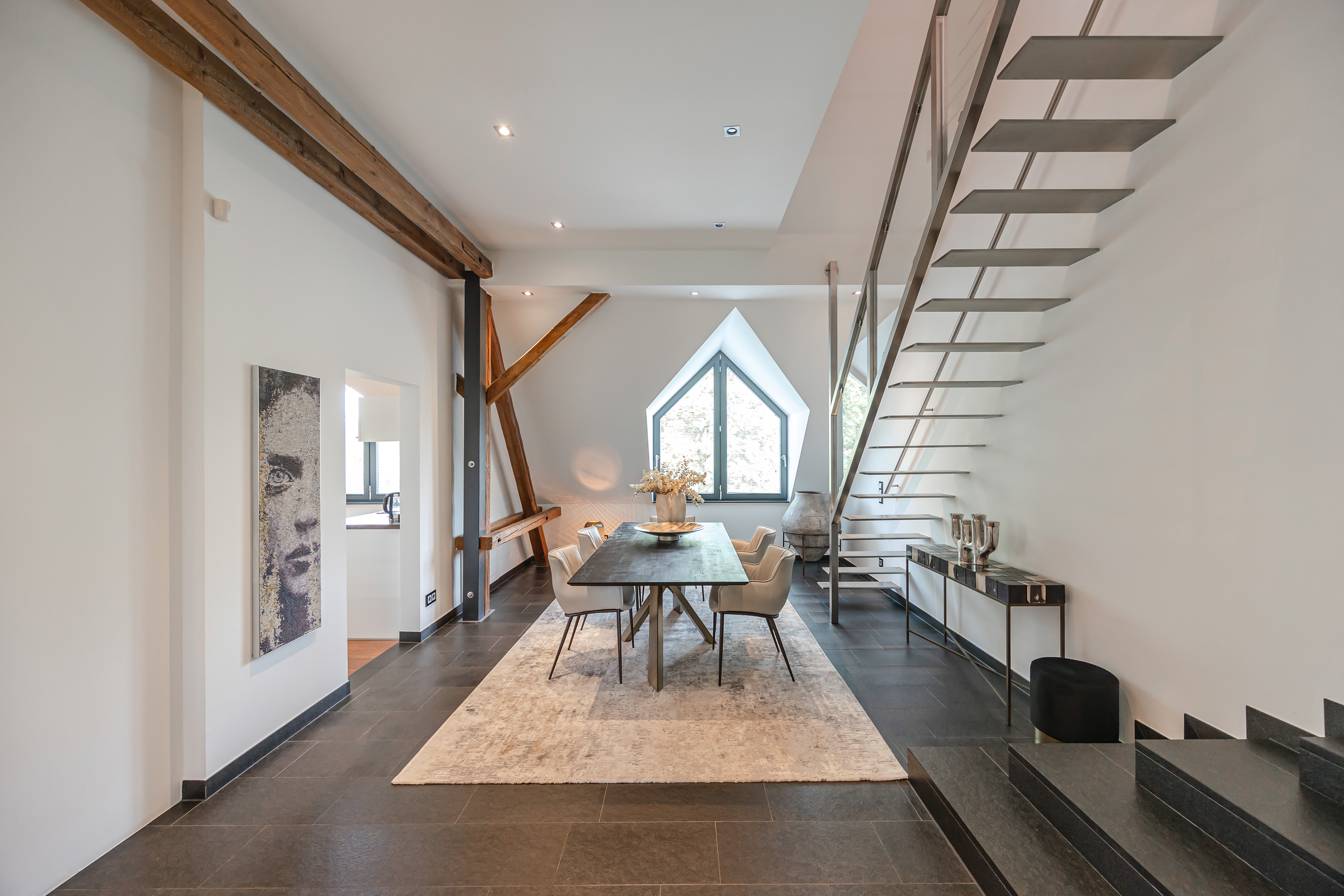 Hochwertige Maisonette-Wohnung auf ländlichem Anwesen in den Rieselfeldern