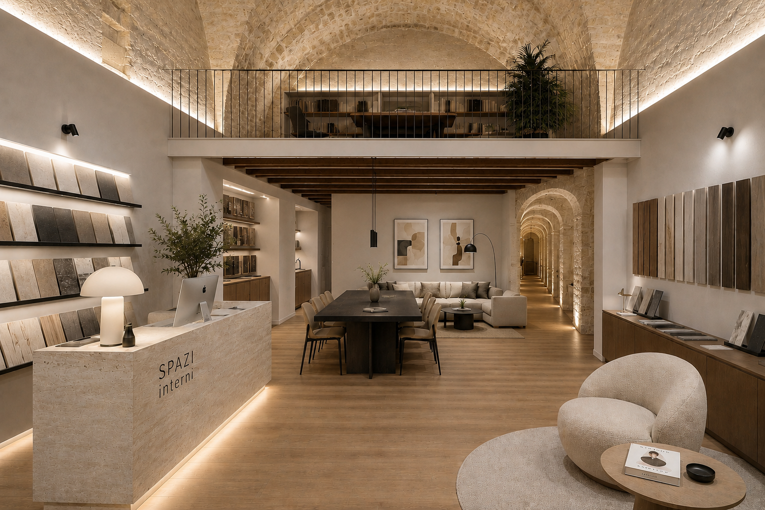 Commercial premises with mezzanine and stone vaults in the heart of Bari
