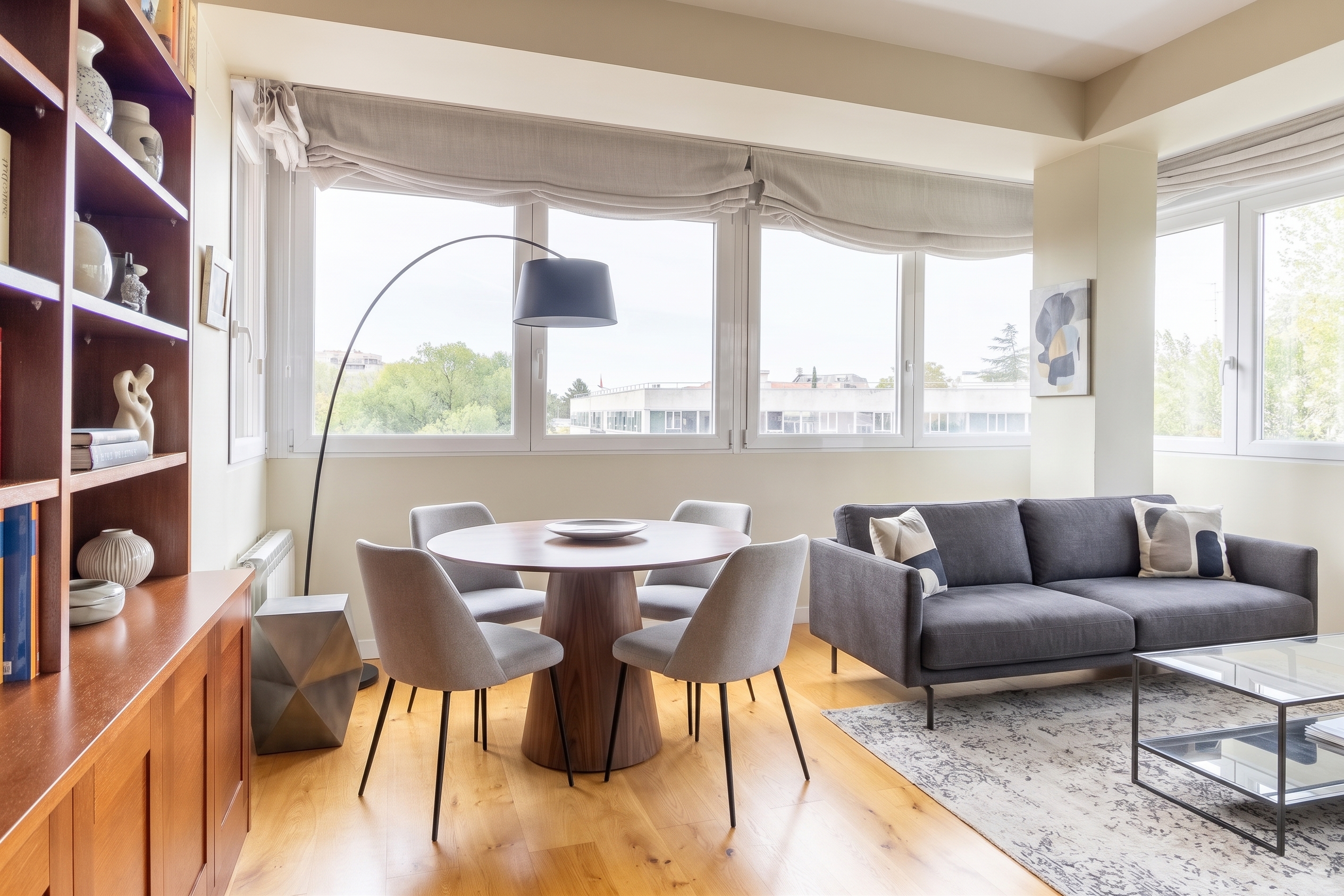 Exklusive Wohnung in Chamartín – Pío XII. Licht, Ausblick und Lebensqualität [KI-modifiziert]