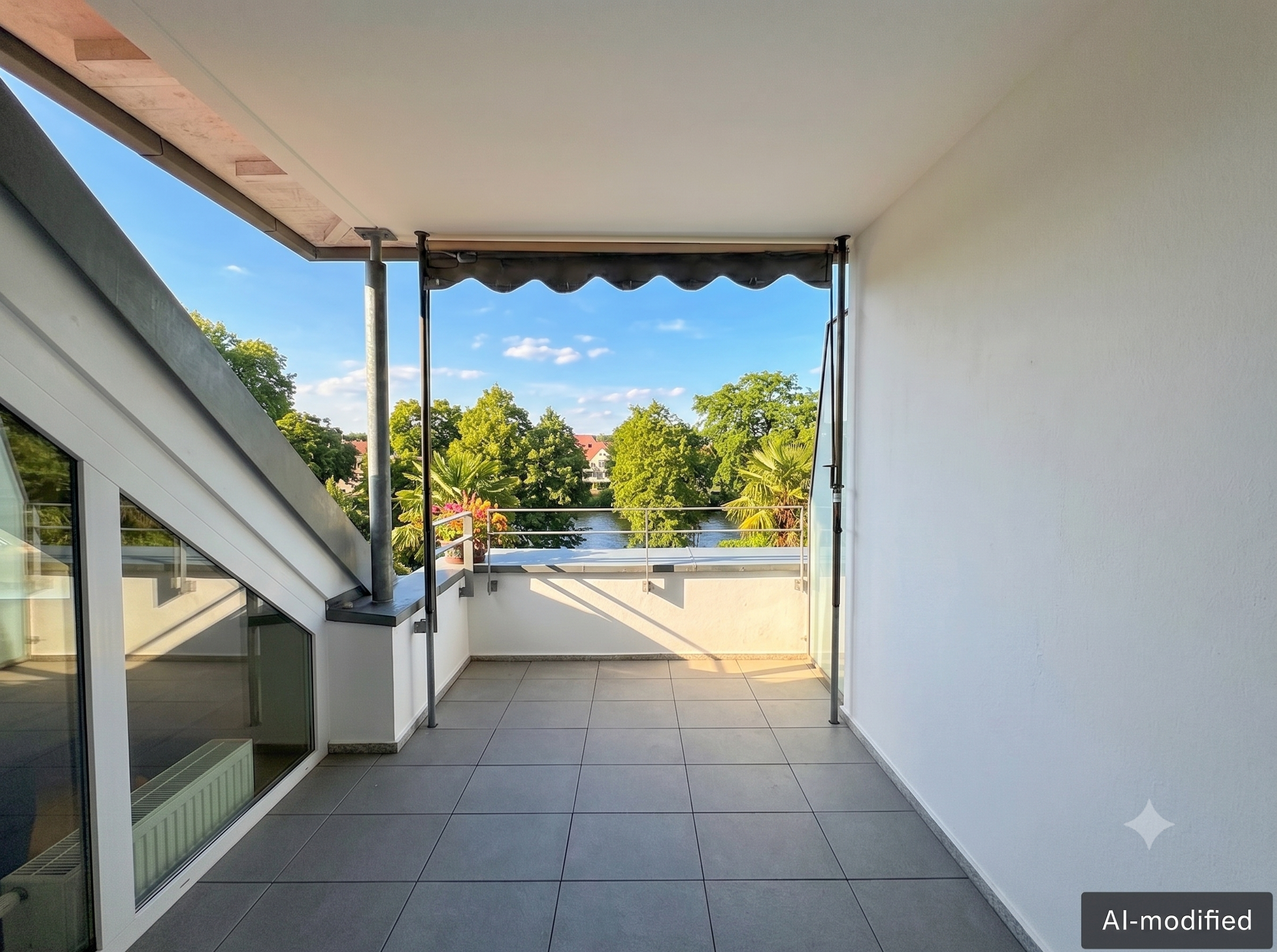 Helle Dachgeschoss-Wohnung mit Parkblick!