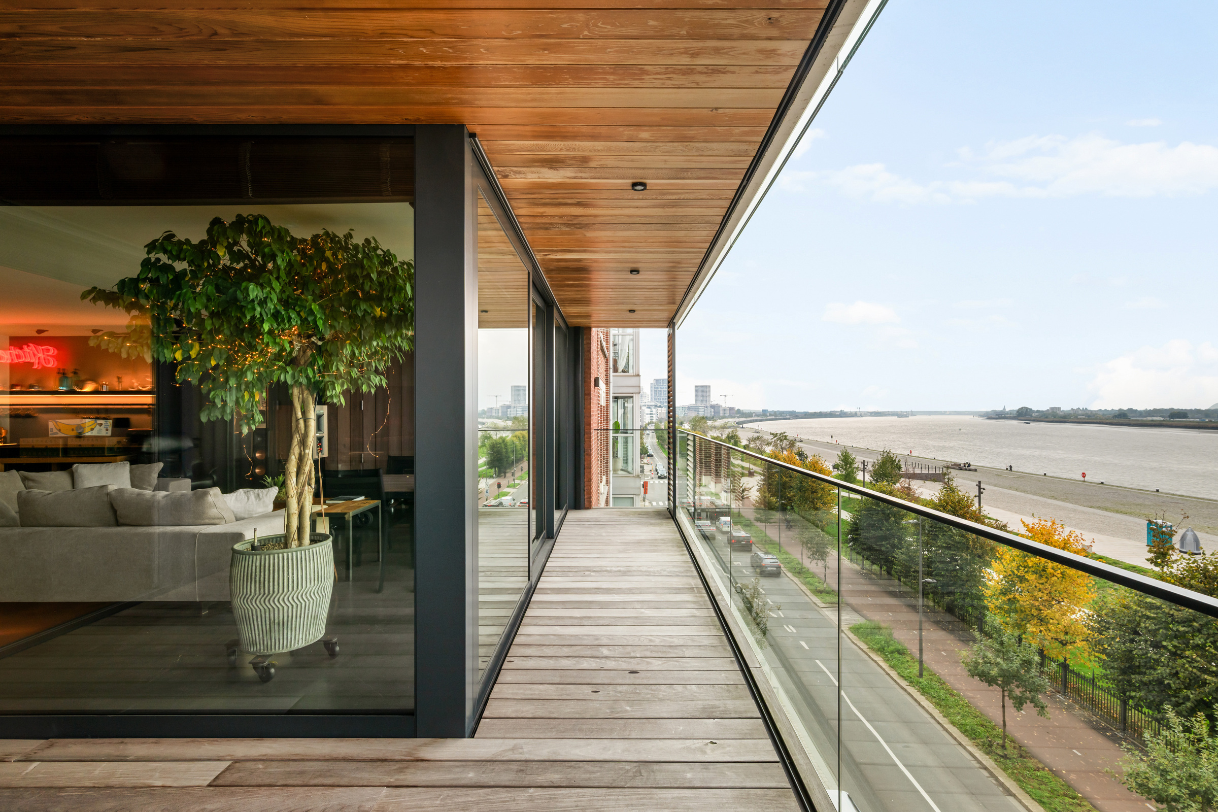 Appartement moderne avec une vue imprenable sur l’Escaut