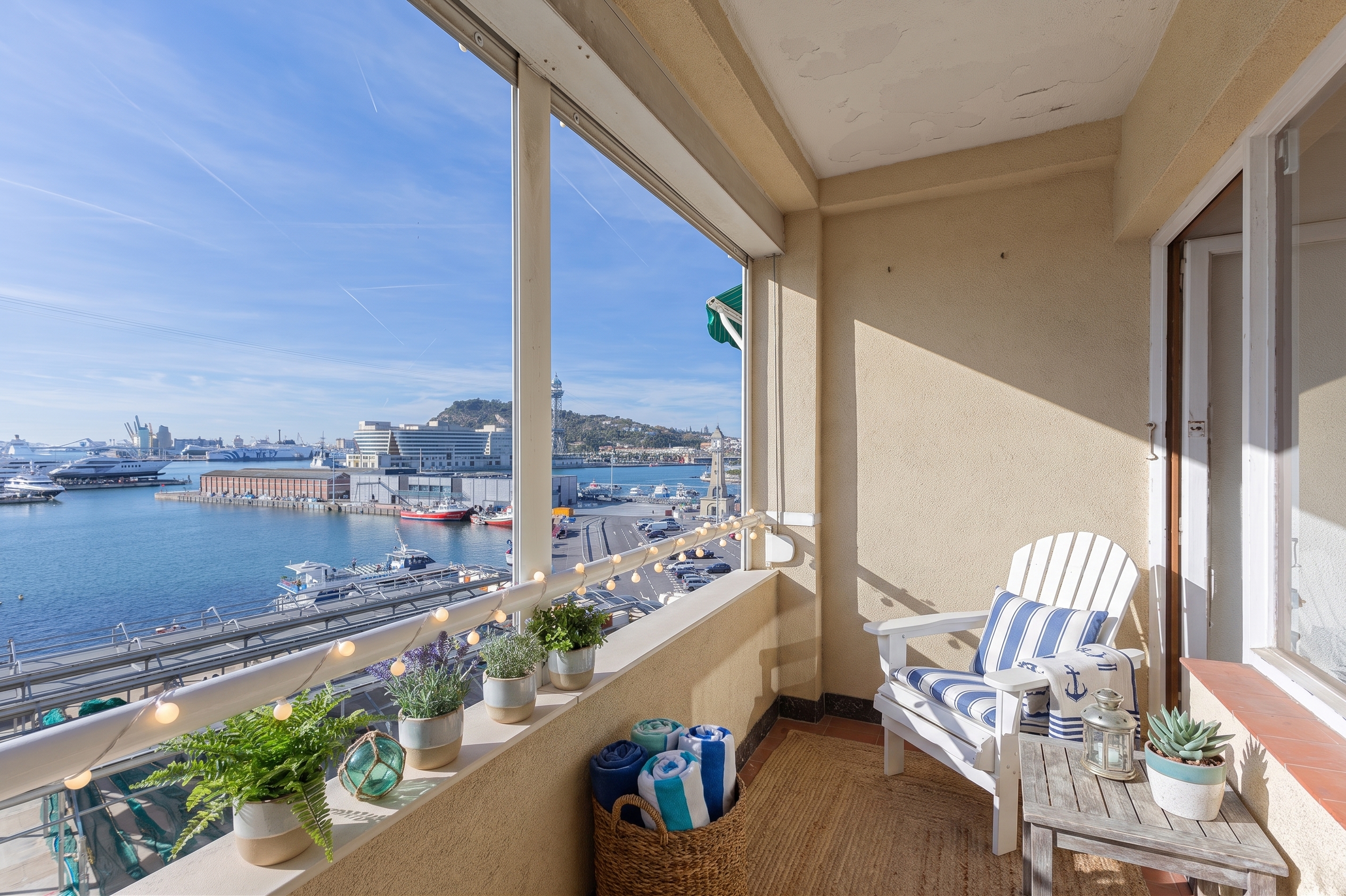 Bright exterior home just steps from the sea.