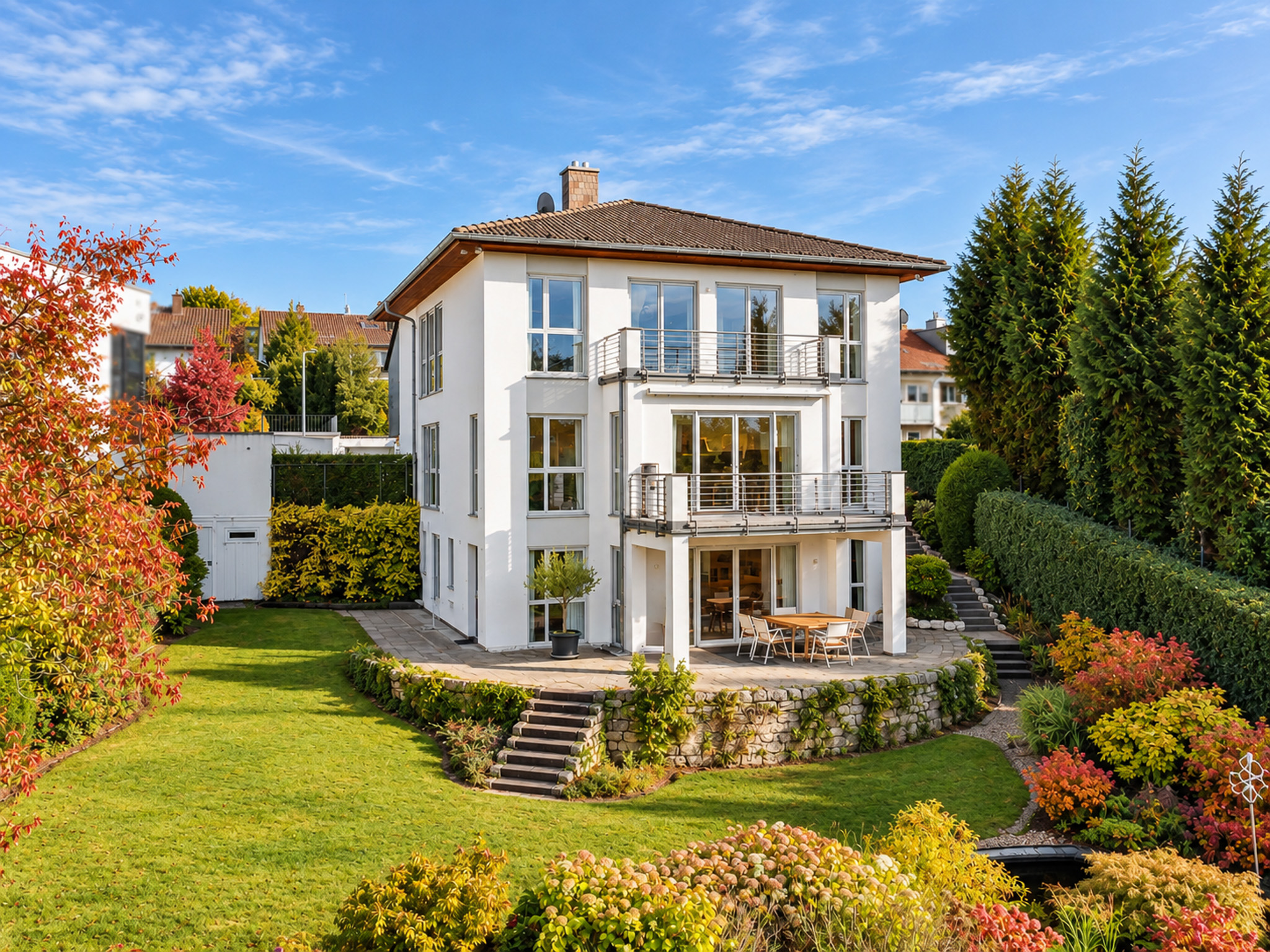 Architektur, Großzügigkeit und Privatsphäre in begehrter Lage