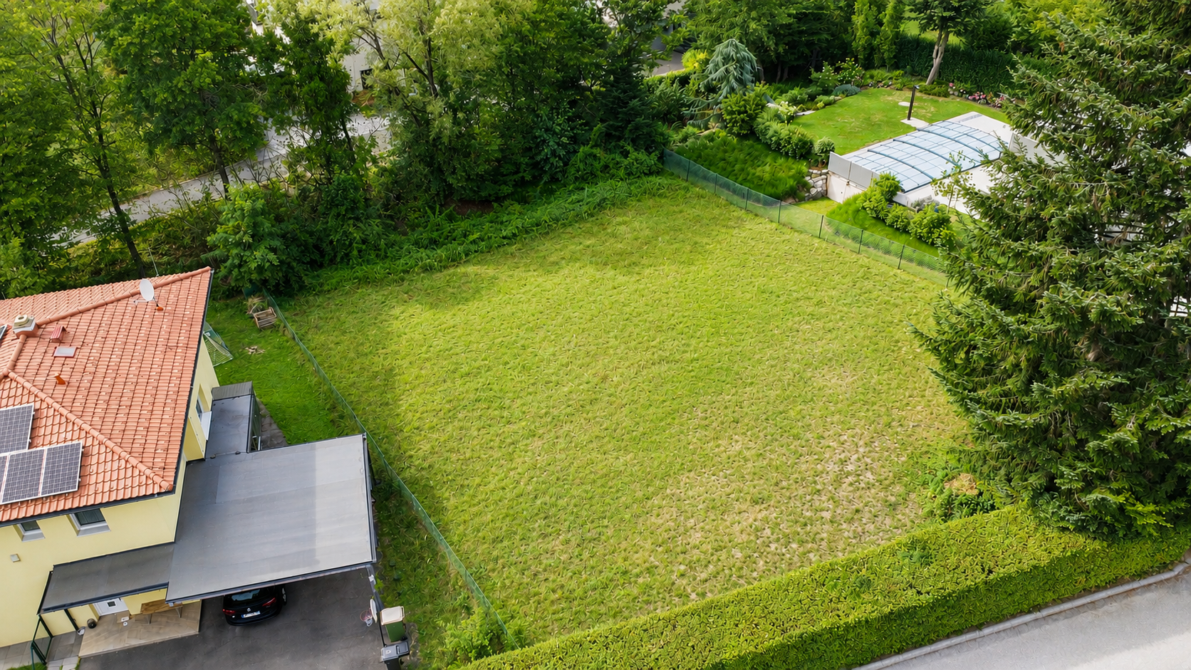 Attractive building plot in a peaceful green setting [AI-modified]