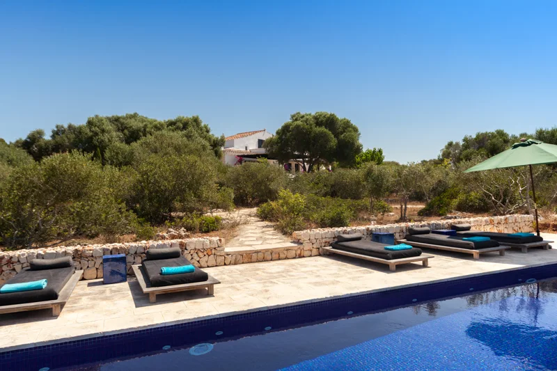 Ferienvermietung - Mediterrane Villa mit fantastischem Ausblick in Sant Lluís, Menorca