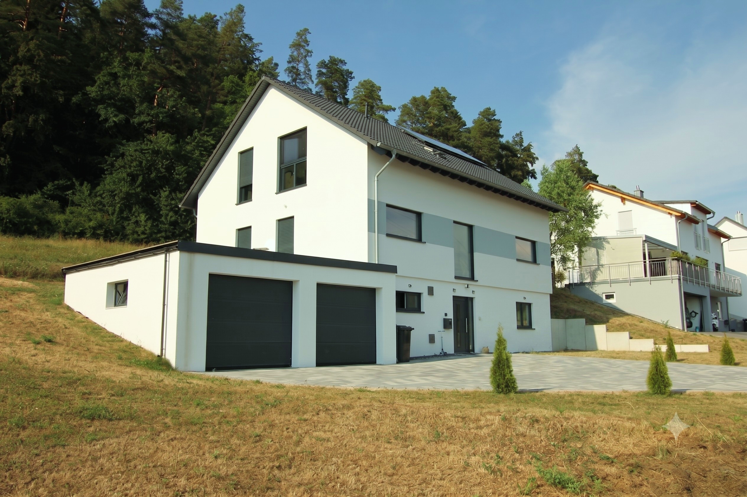Neuwertiges Haus mit Vermietungsmöglichkeit in Traumlage in RW-Neufra! [AI-modified]